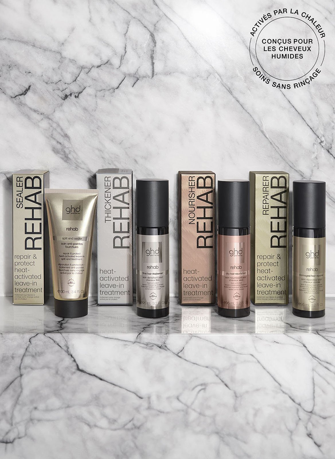 GHD rehab - soin densifiant pour cheveux fins GHD No color