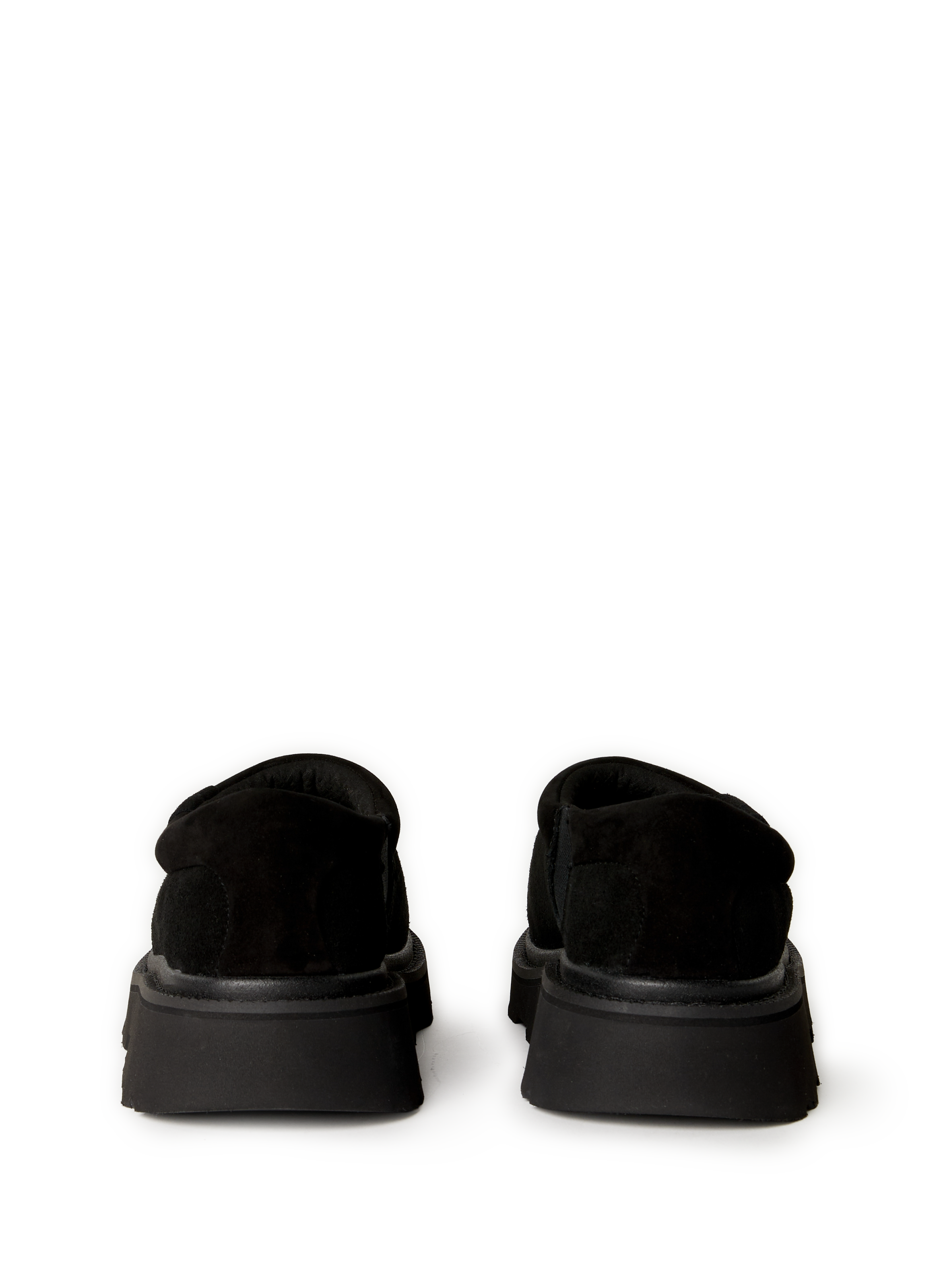 Mixed suede leather clogs UGG Black