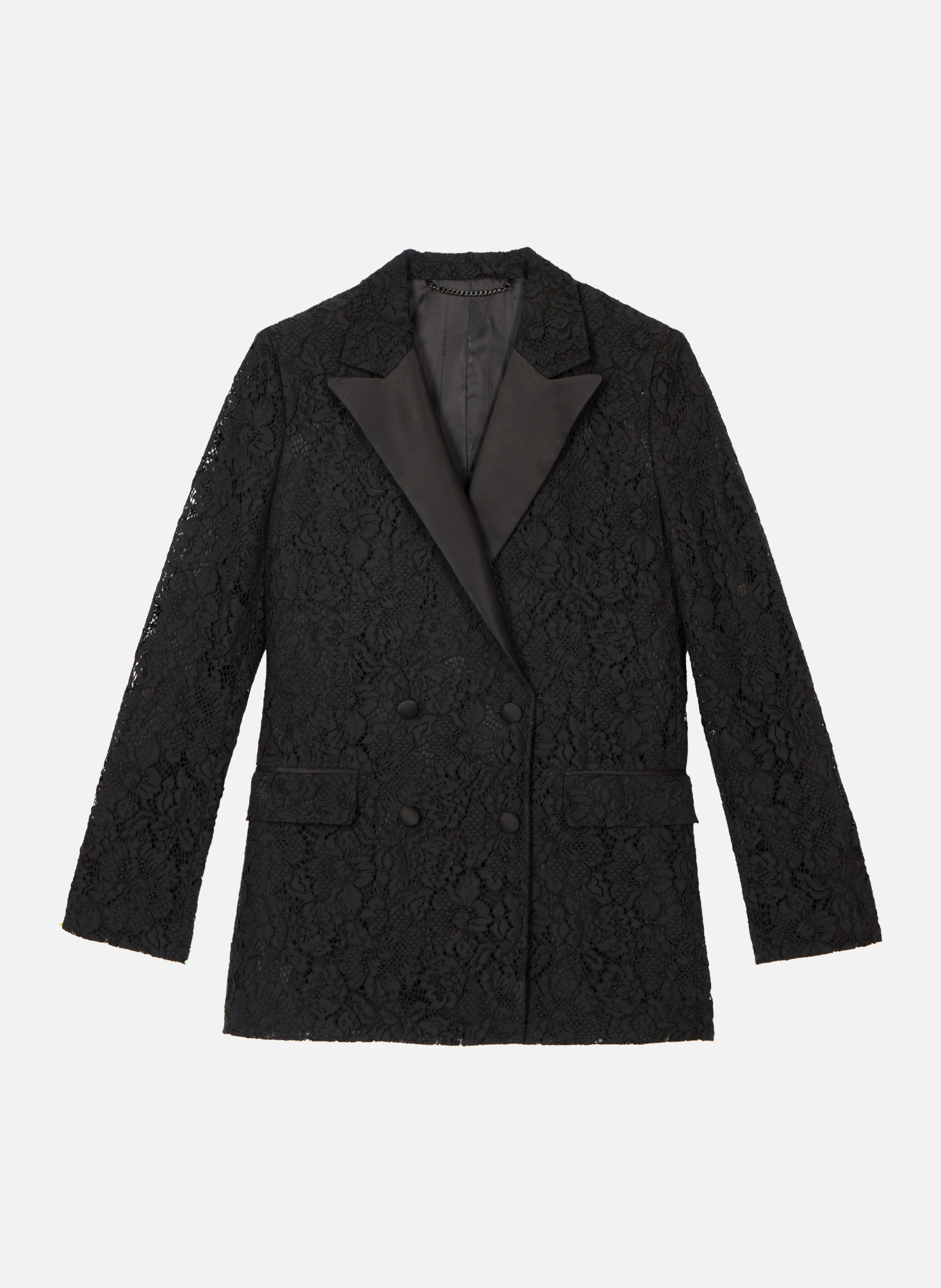 Veste tailleur en dentelle THE KOOPLES Noir