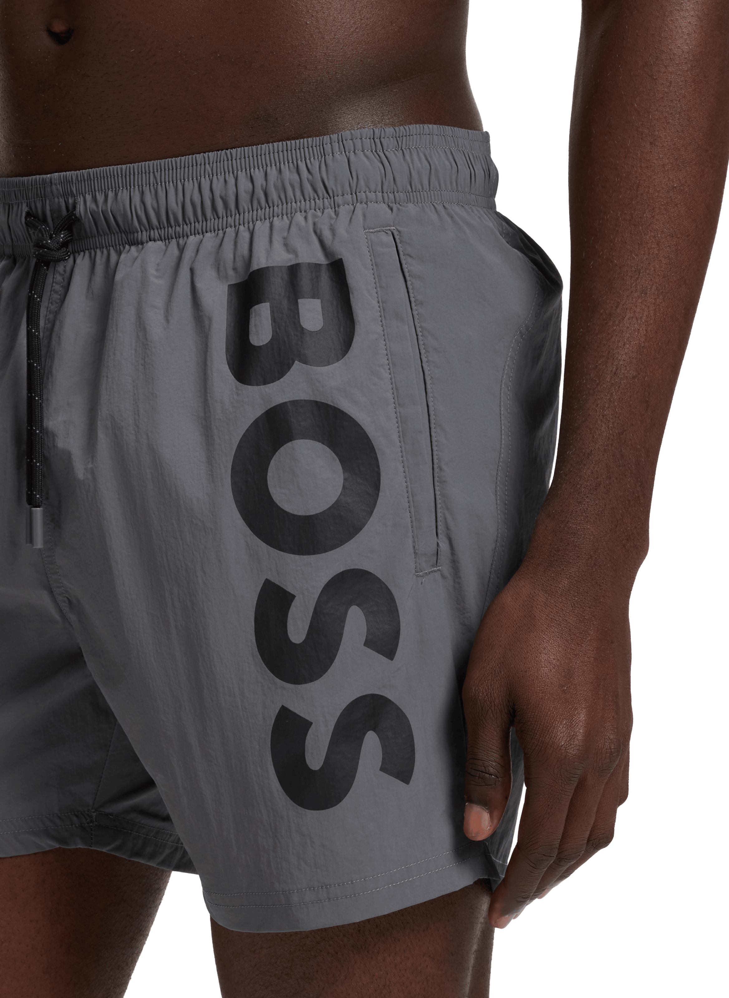 Logo swim shorts BOSS Grey