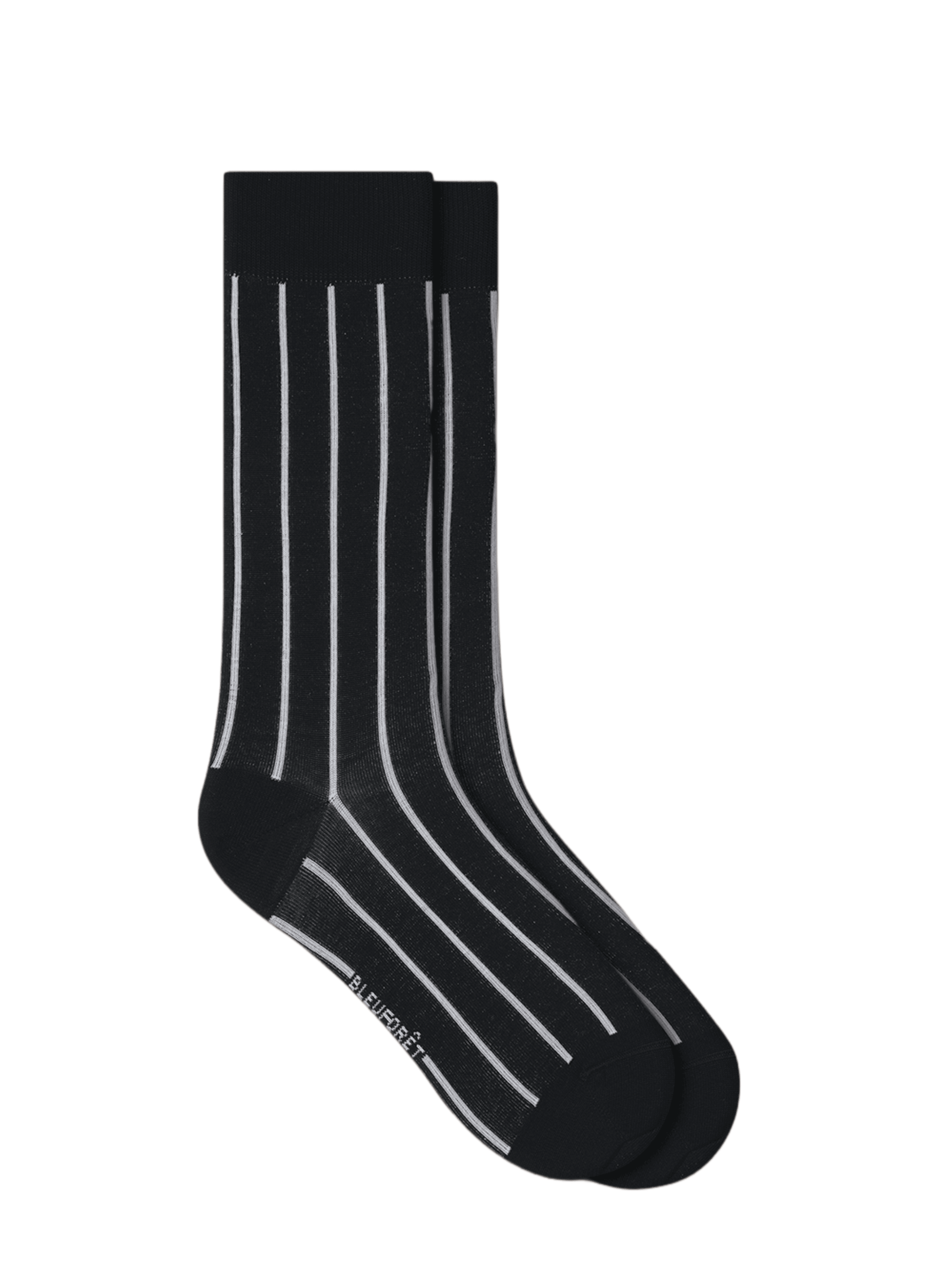 Striped mid-calf socks BLEUFORÊT Black
