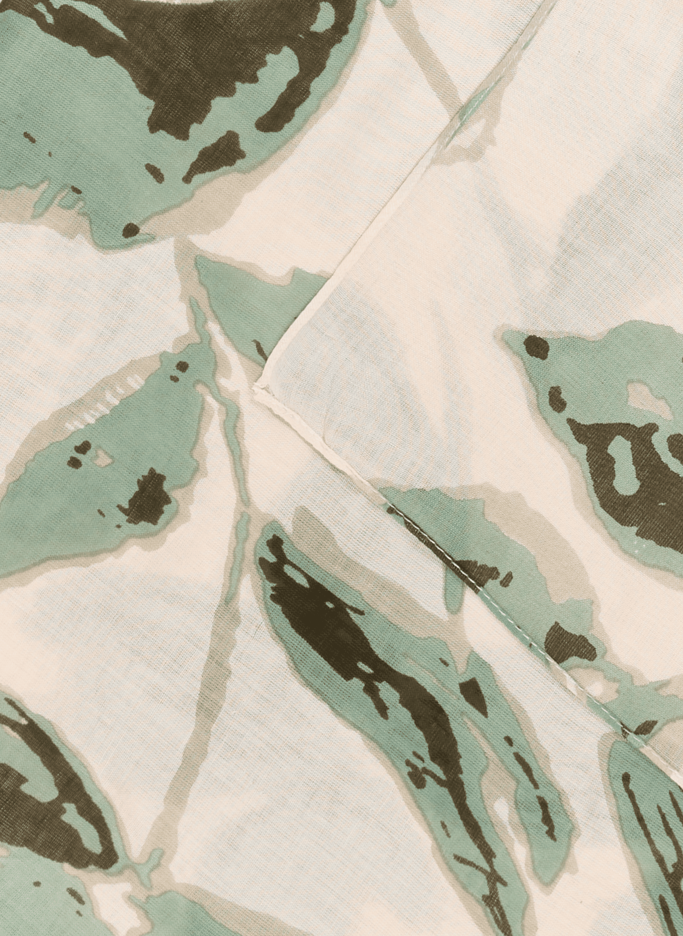 Etole voile imprimée fleurs AU PRINTEMPS PARIS Vert