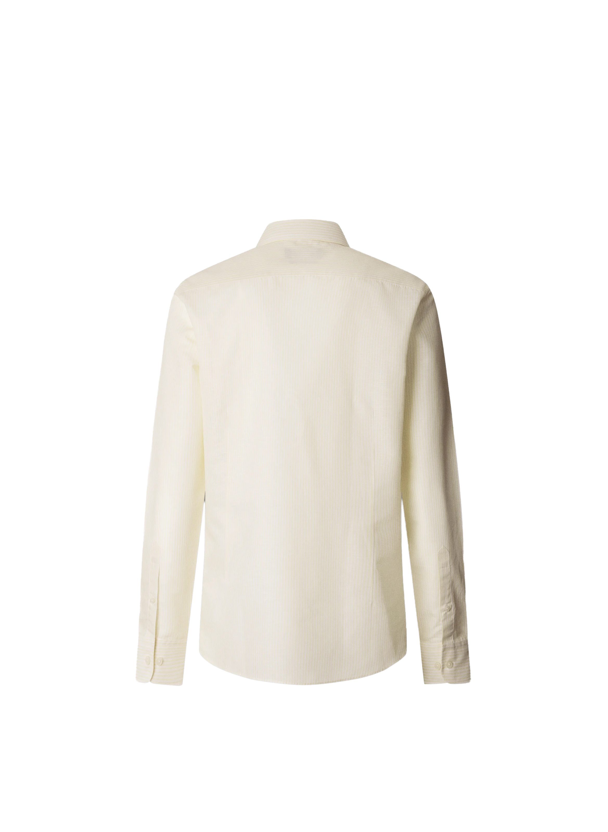 Striped linen shirt HACKETT Yellow