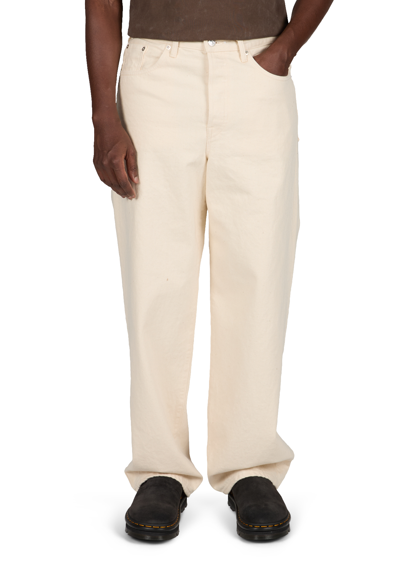 Pantalon ample en coton EDWIN Beige