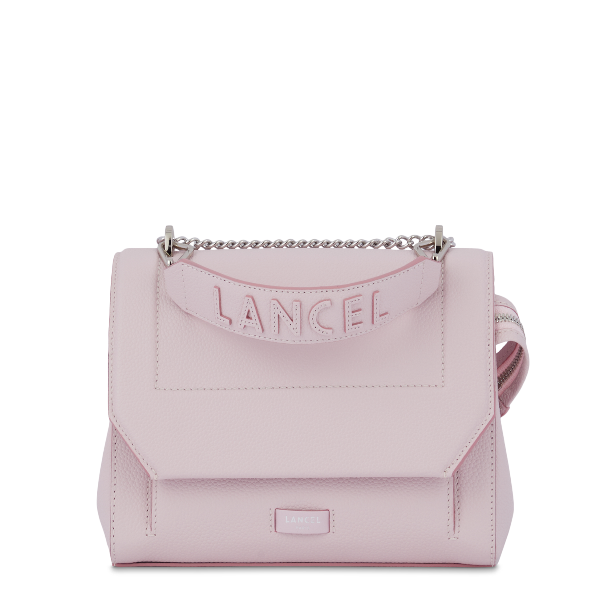 Sac rabat m ninon de lancel en cuir  Rose dragee