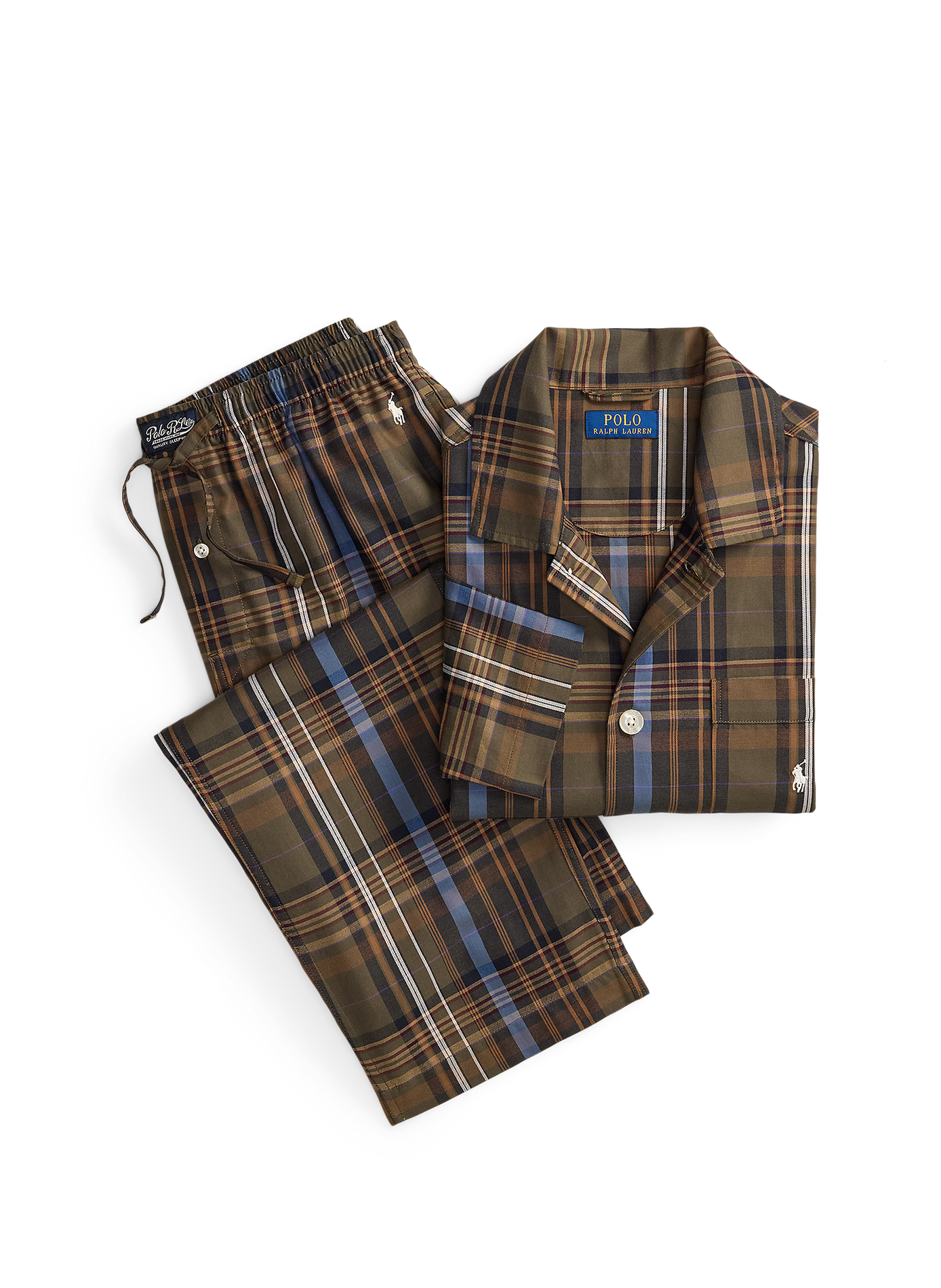 Ensemble de pyjama à carreaux POLO RALPH LAUREN Vert