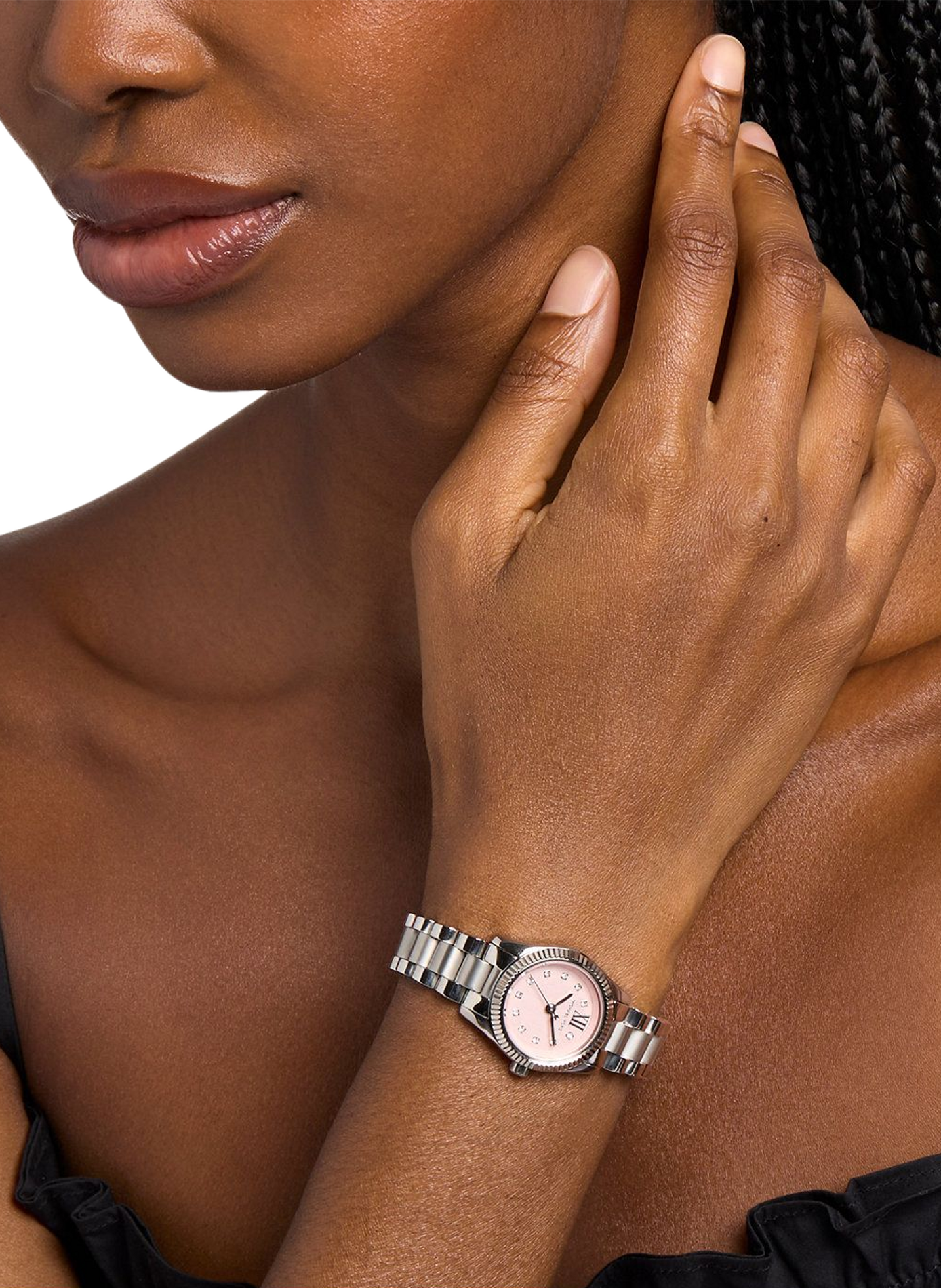 Montre quartz Petite Lexington en acier inoxydable MICHAEL KORS MONTRES Rose
