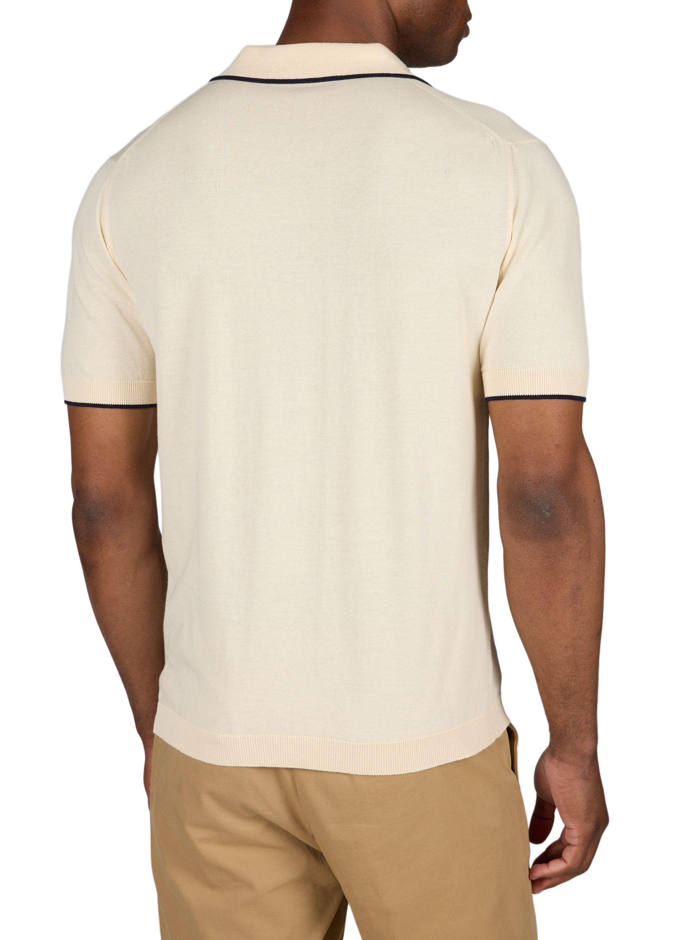Kurzarm-Poloshirt aus Baumwolle CRUNA Beige
