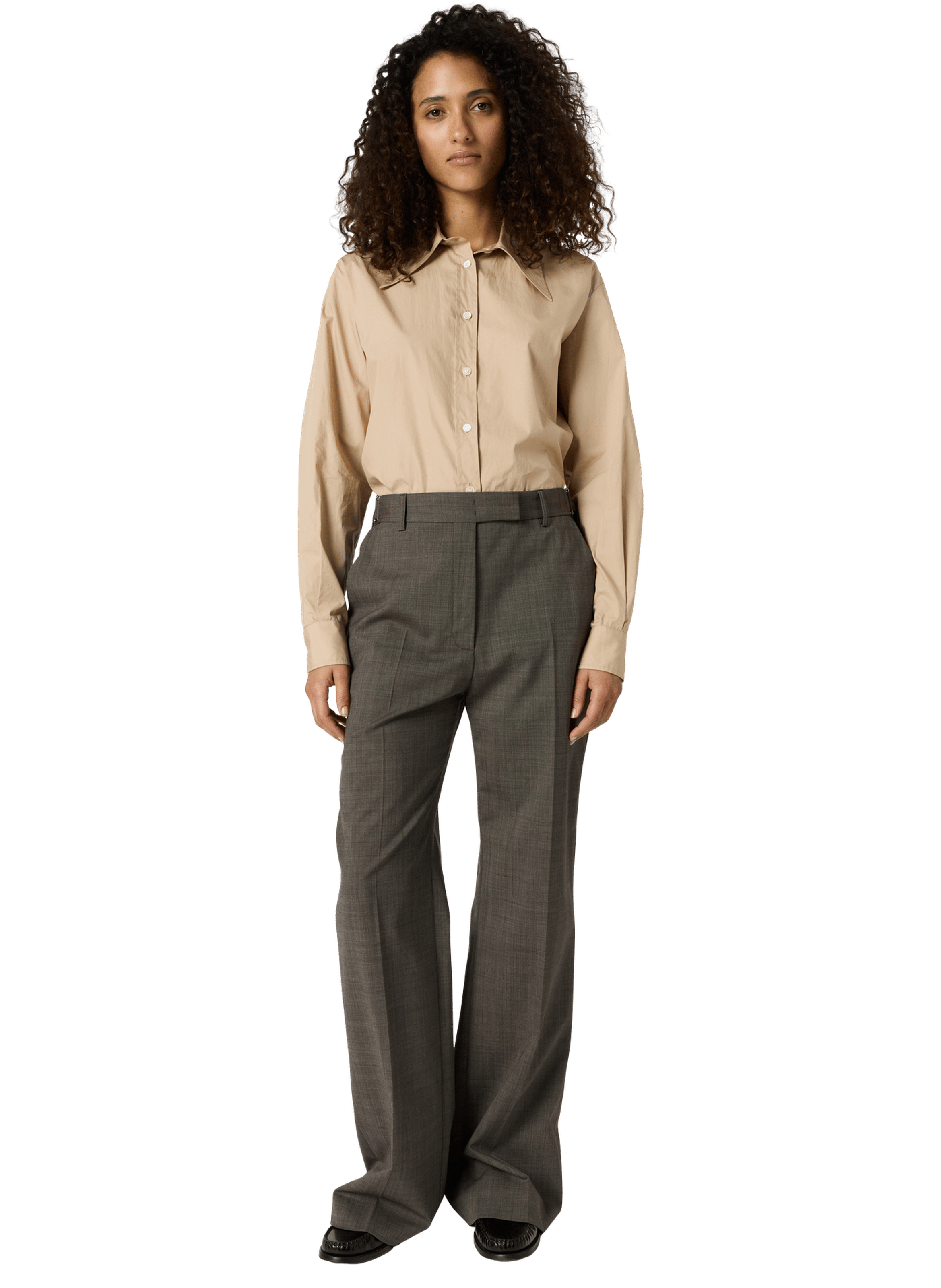 Pantalon droit imprimé fil à fil - aelya GERARD DAREL Marron