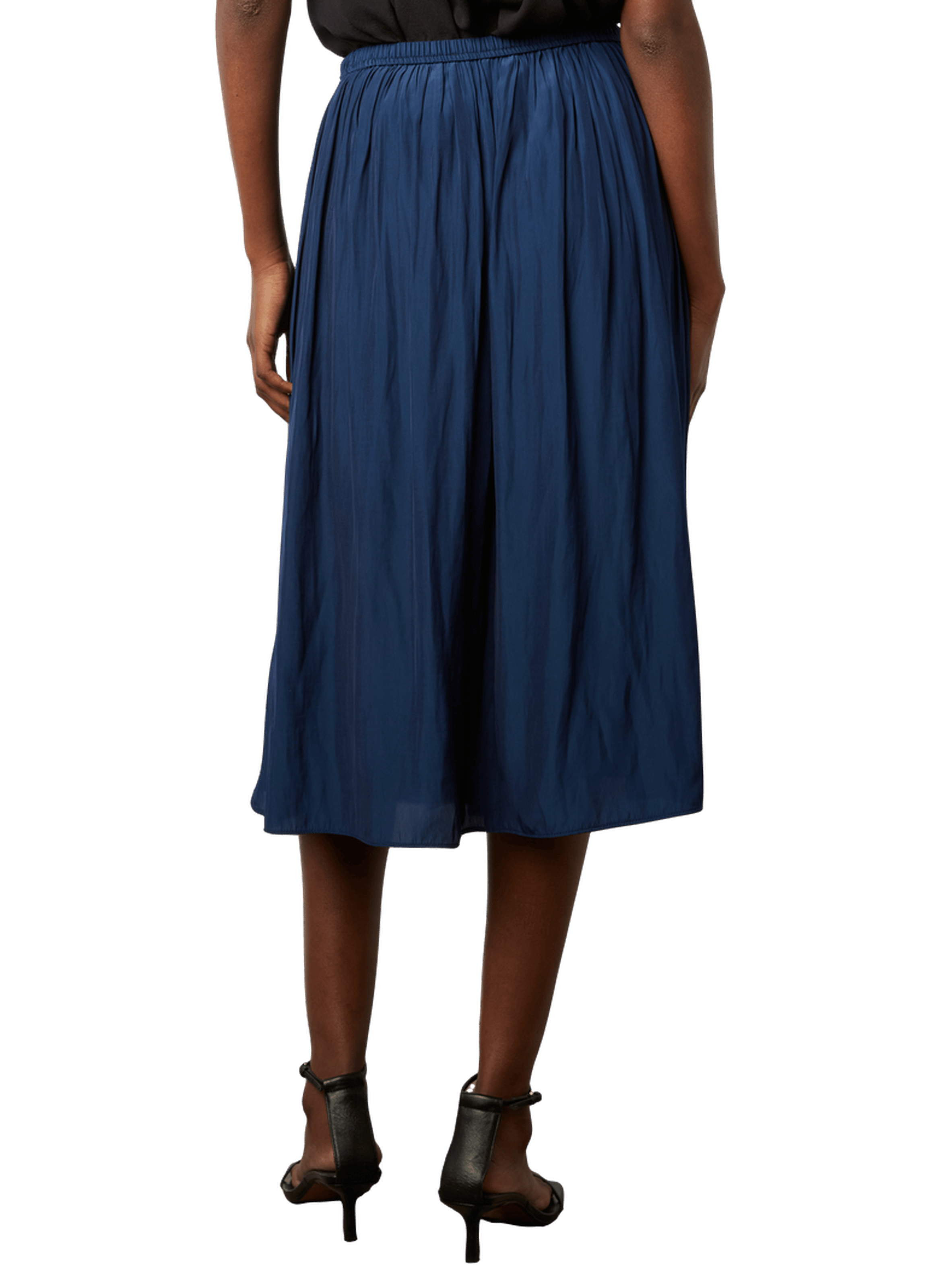 Jupe courte en satin plissé - dinah GERARD DAREL Bleu