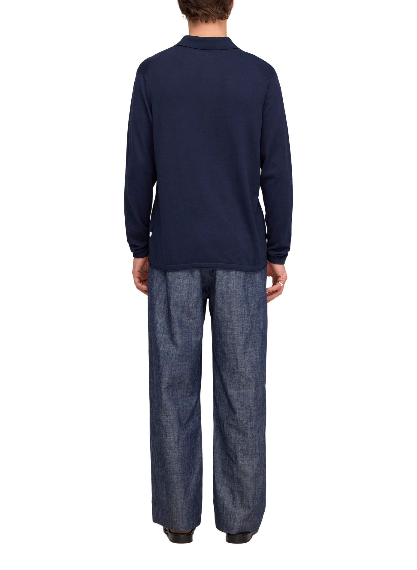 Polo manches longues en maille NN.07 Blue