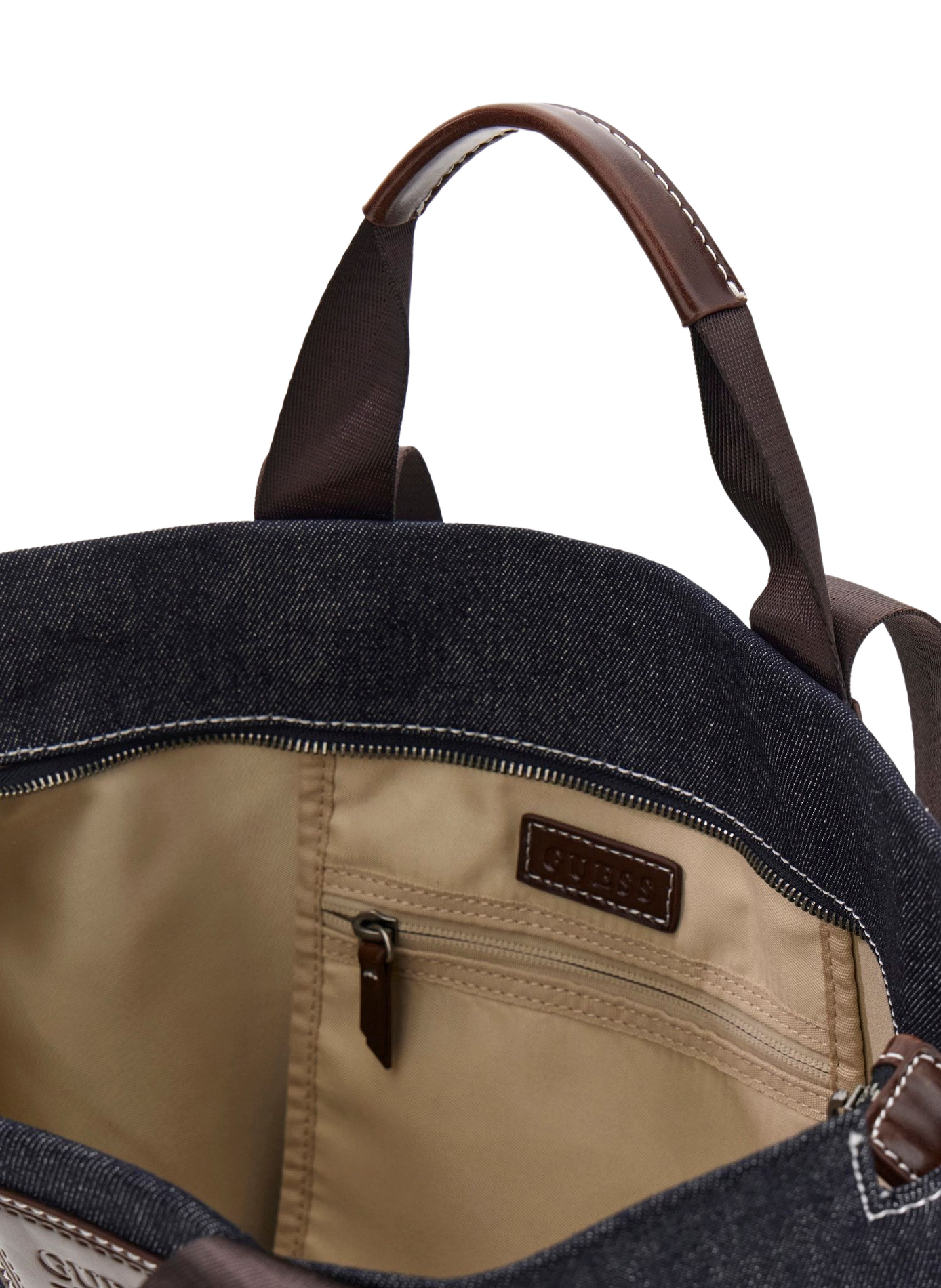 Ritstas tote bag Oslo van gemengd katoen GUESS Blauw