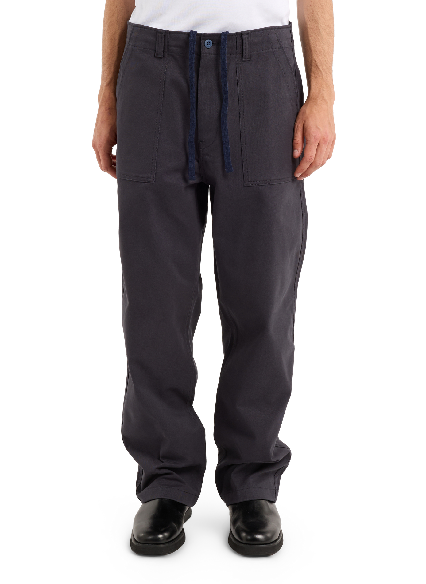 Pantalon large taille haute uni SAISON 1865 Bleu