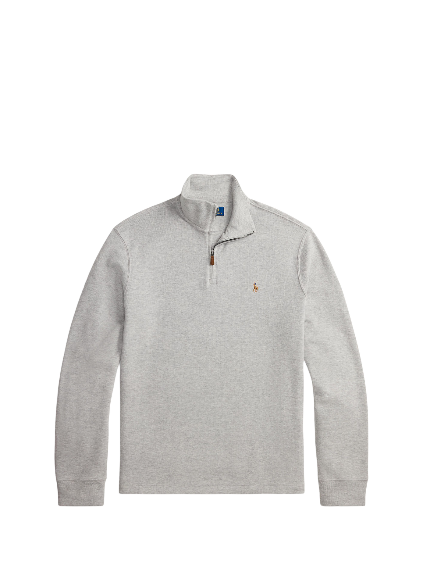 Pull droit col montant en coton  Andover heather