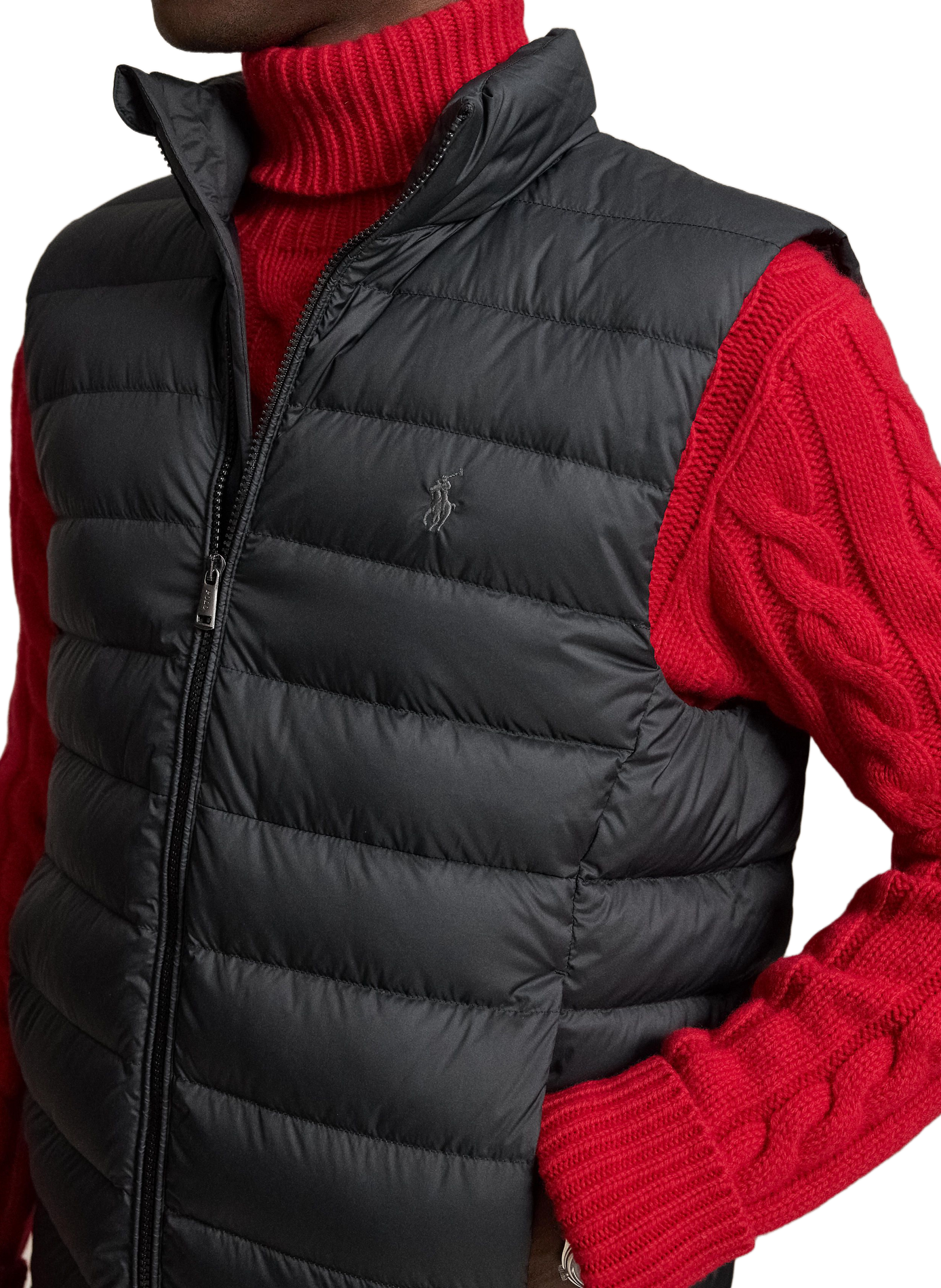 Ärmellose Steppweste mit Stehkragen POLO RALPH LAUREN Schwarz