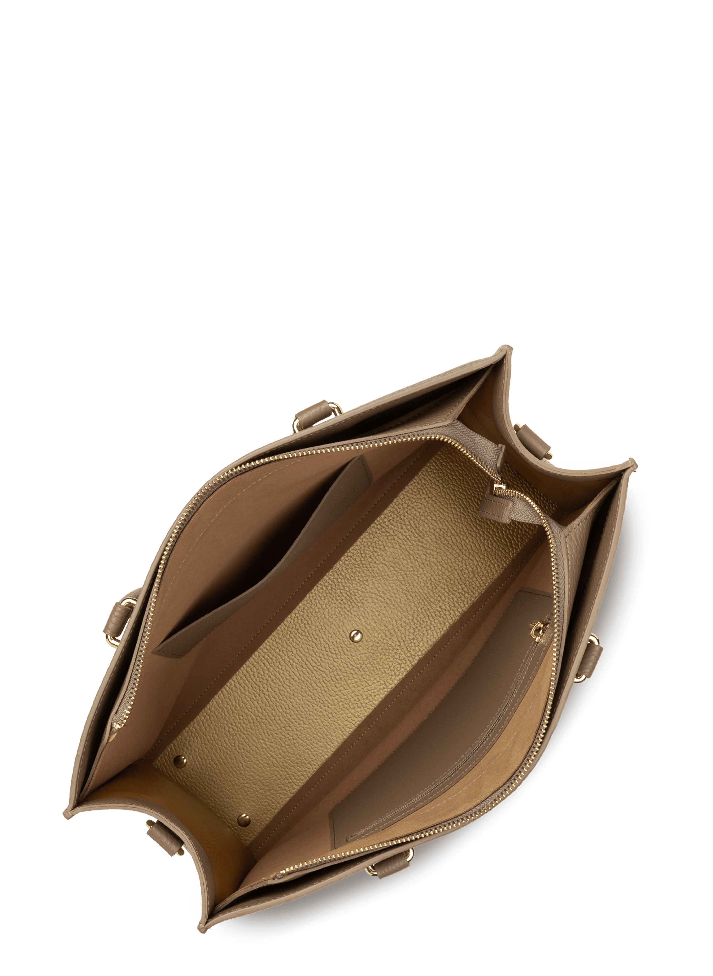 Grand sac cabas main - foulonné double daily | Marron LANCASTER Femme