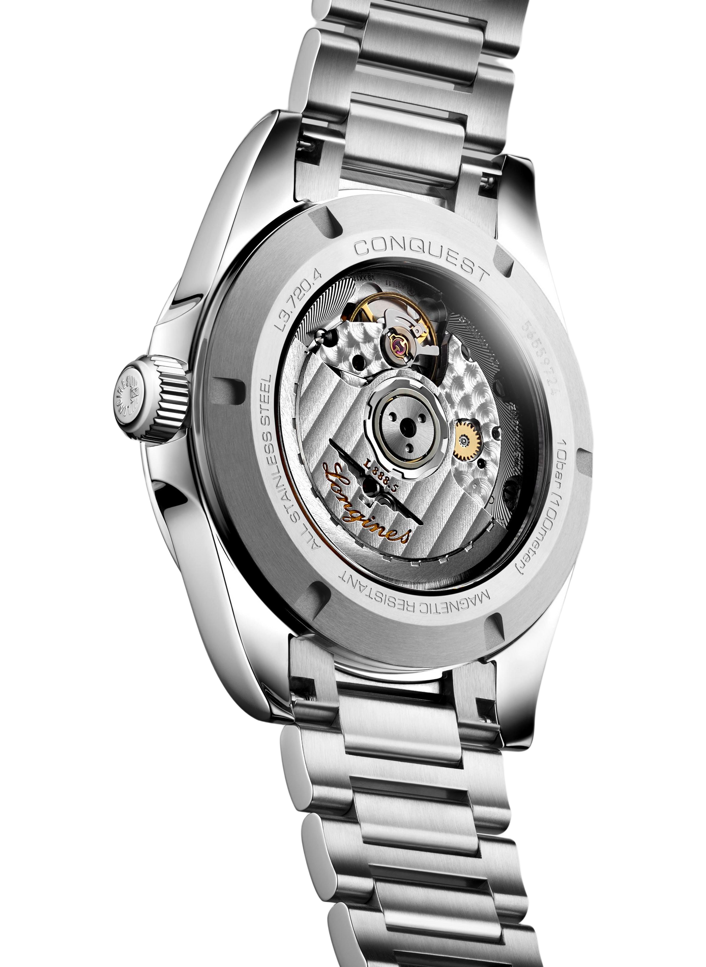 Montre automatique Conquest 2023 en acier inoxydable LONGINES Bleu