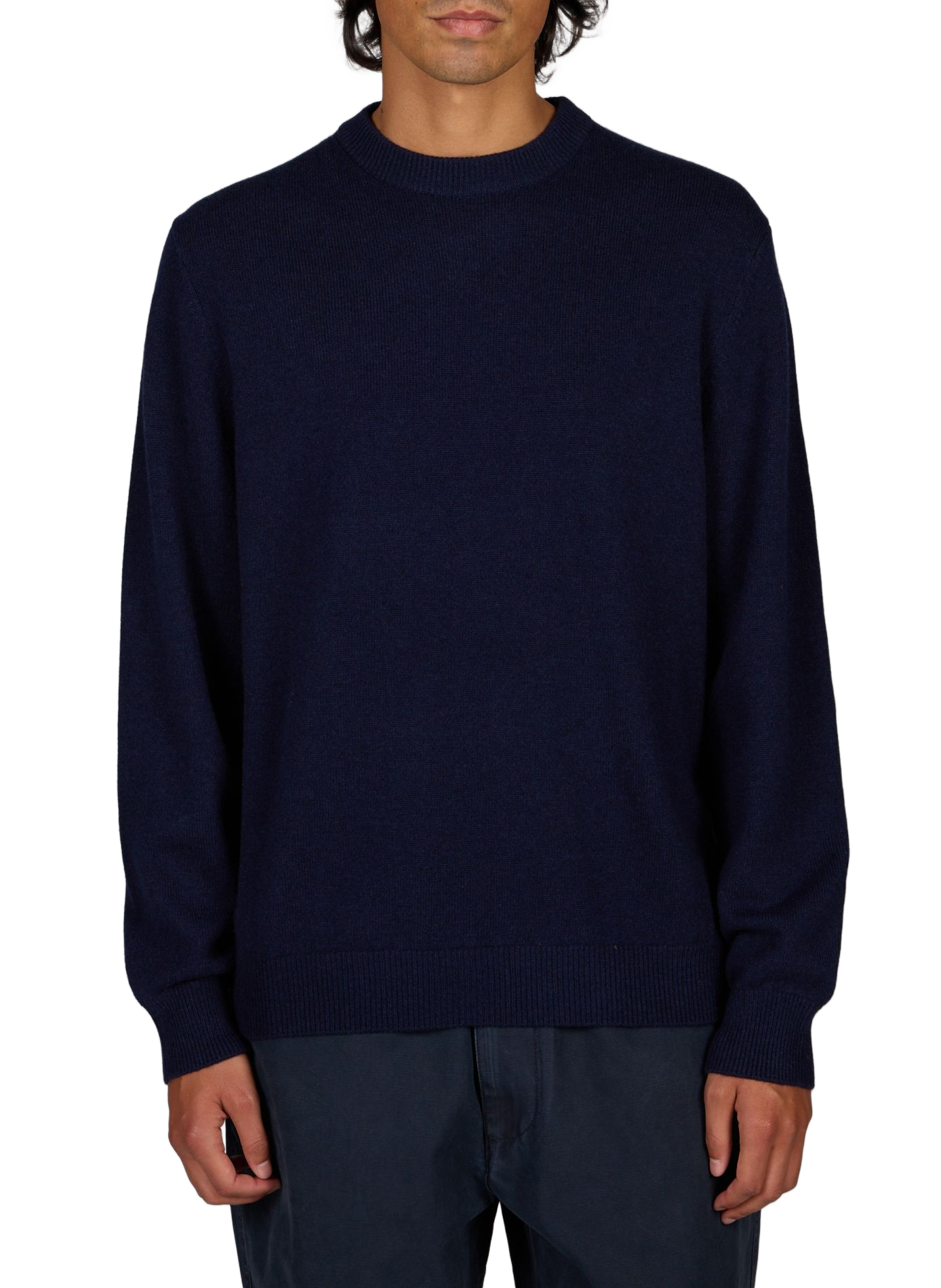 Straight wool and cotton pants BELLEROSE Blue