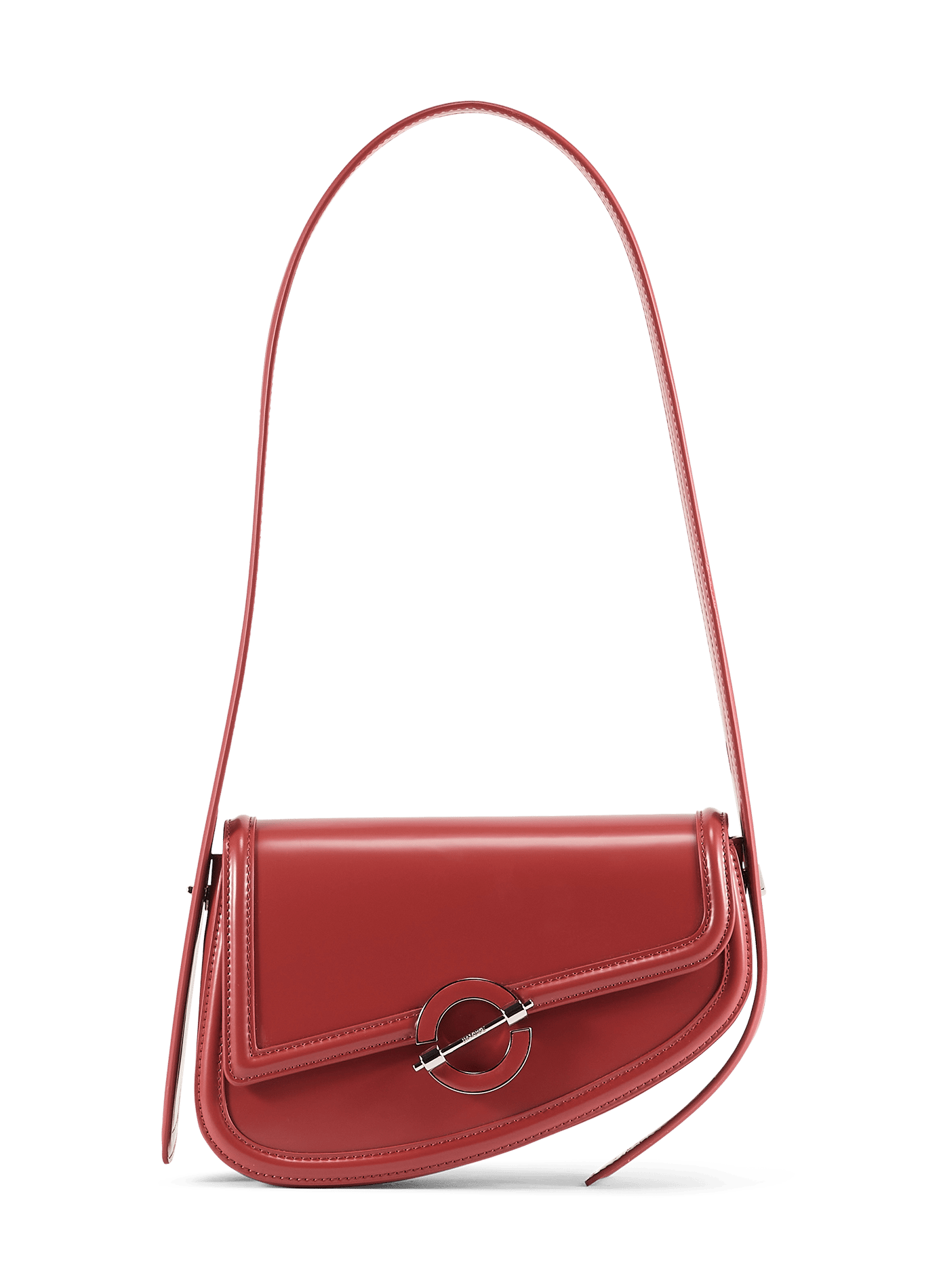 Schultertasche aus Leder SAMSOE SAMSOE Rot