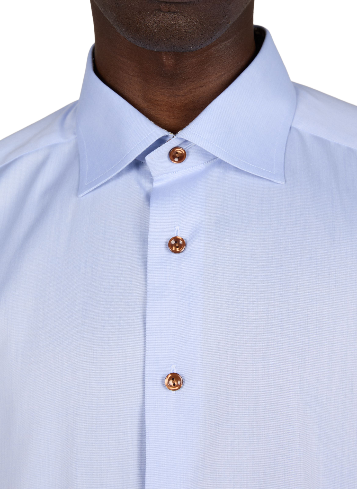 Straight classic collar shirt in cotton ETON Blue