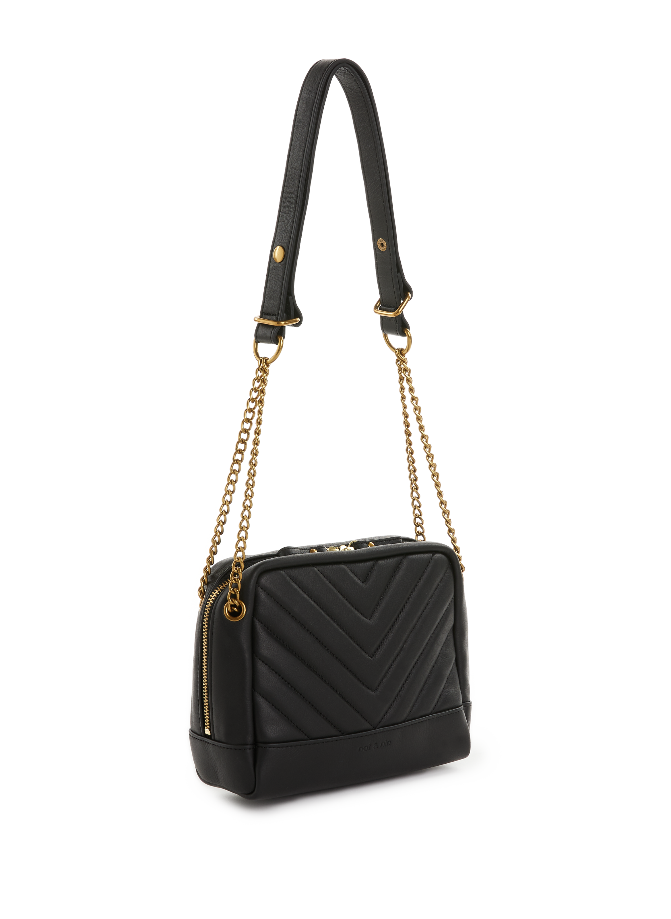 Sac Rio en cuir NAT &amp; NIN Noir