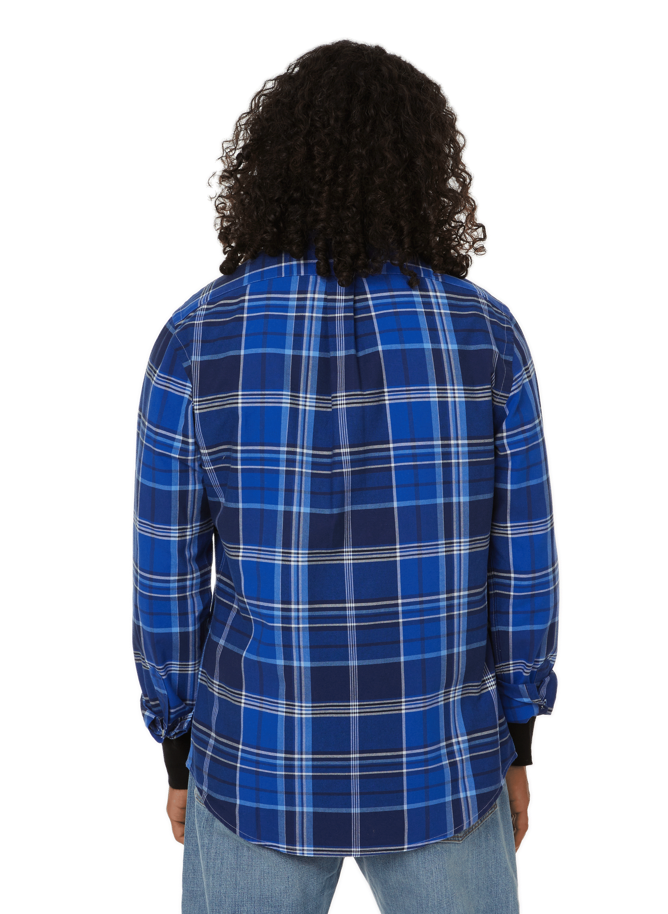 Slim-fit cotton check shirt POLO RALPH LAUREN Blue