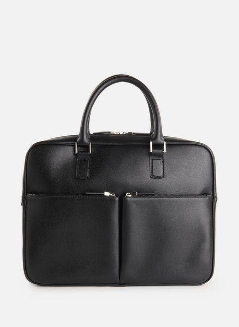 Black leather briefcase SEASON 1865 