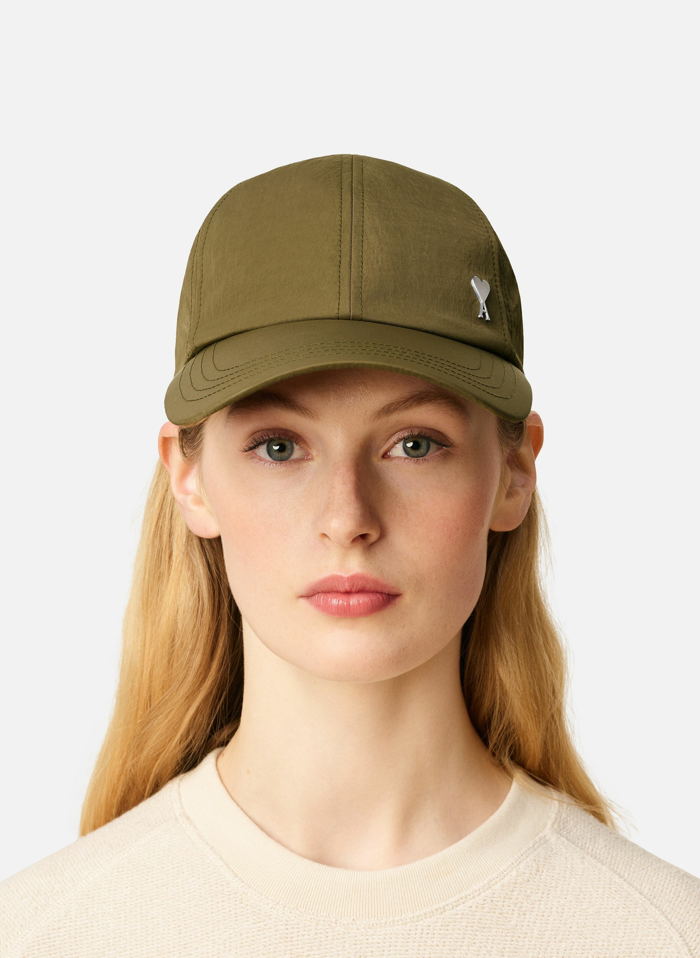 Casquette  ami de coeur en serge de nylon unisexe AMI PARIS Vert