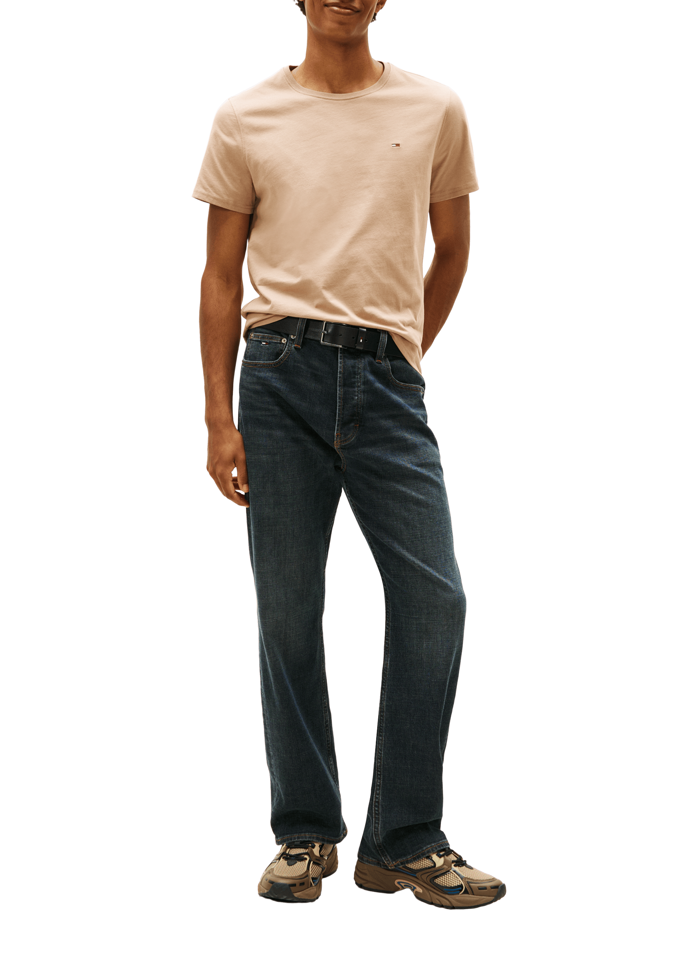 Classic Cotton T-Shirt TOMMY HILFIGER Beige