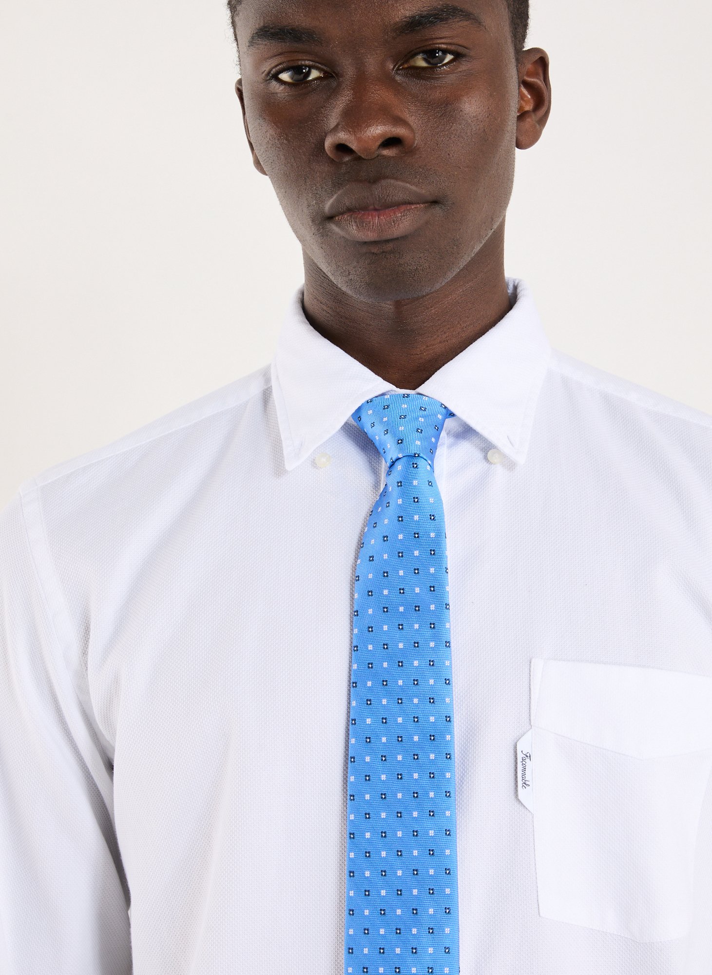 Patterned silk tie AU PRINTEMPS PARIS Multicolour