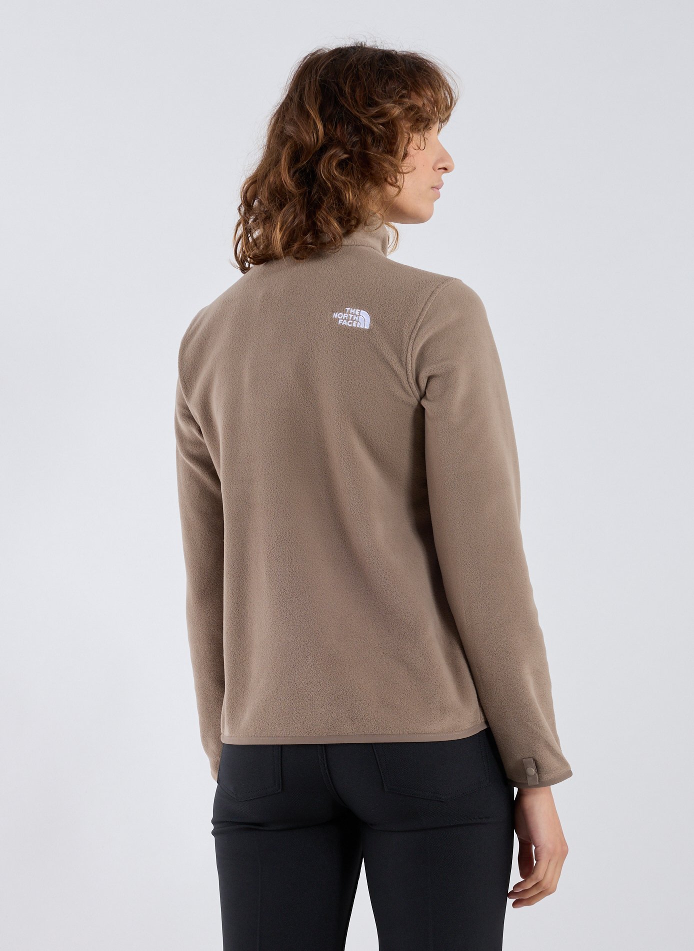 Straight fleece jacket with high collar THE NORTH FACE Beige