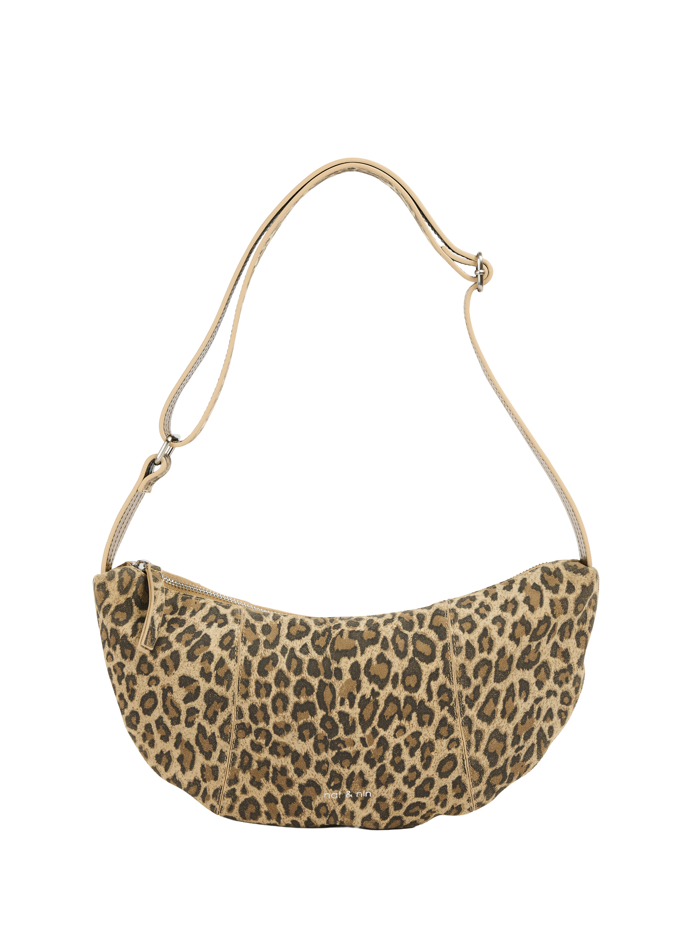 Luce leather crossbody bag NAT & NIN Beige