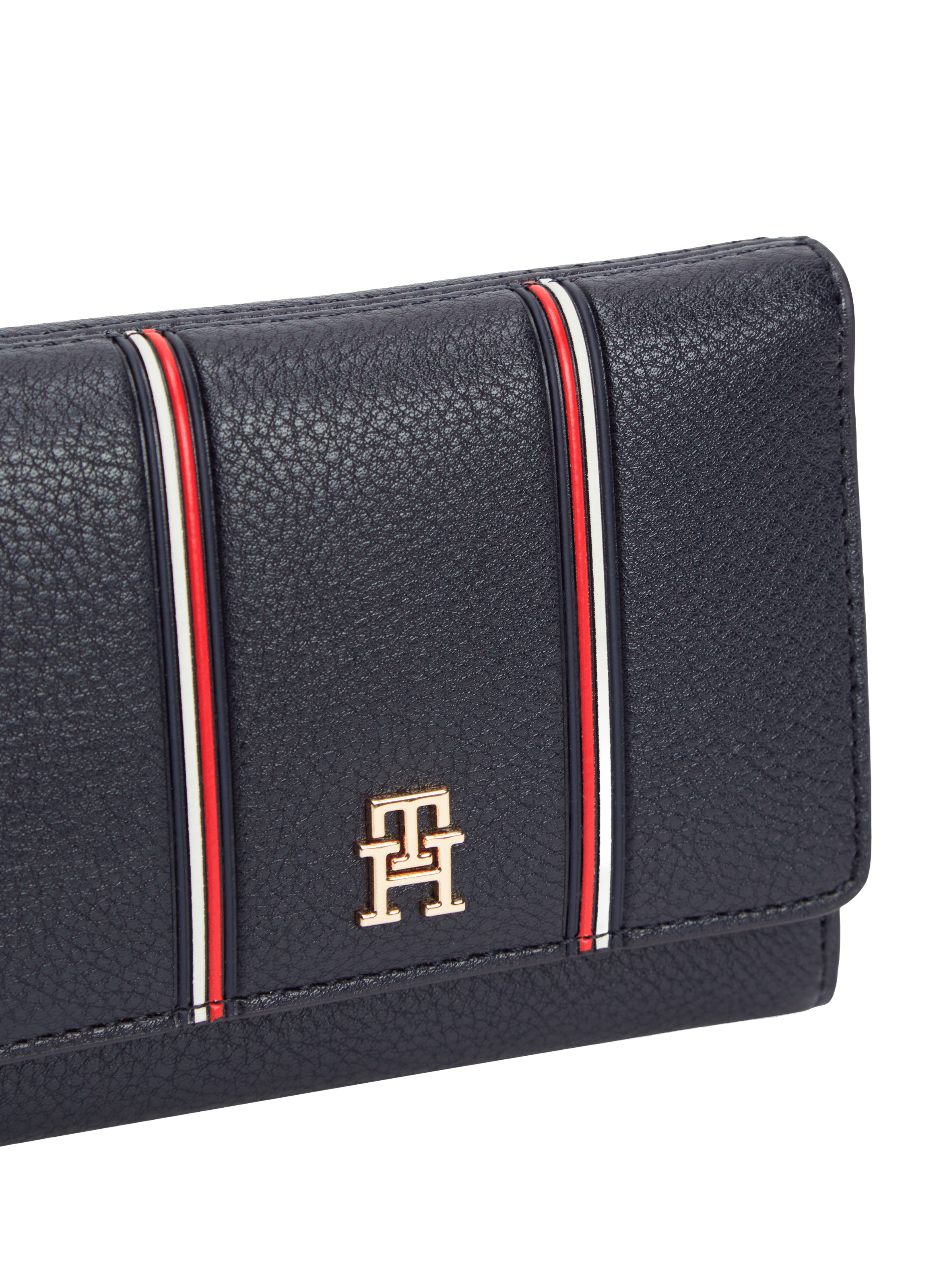 Portefeuille triple à logo  TOMMY HILFIGER Bleu