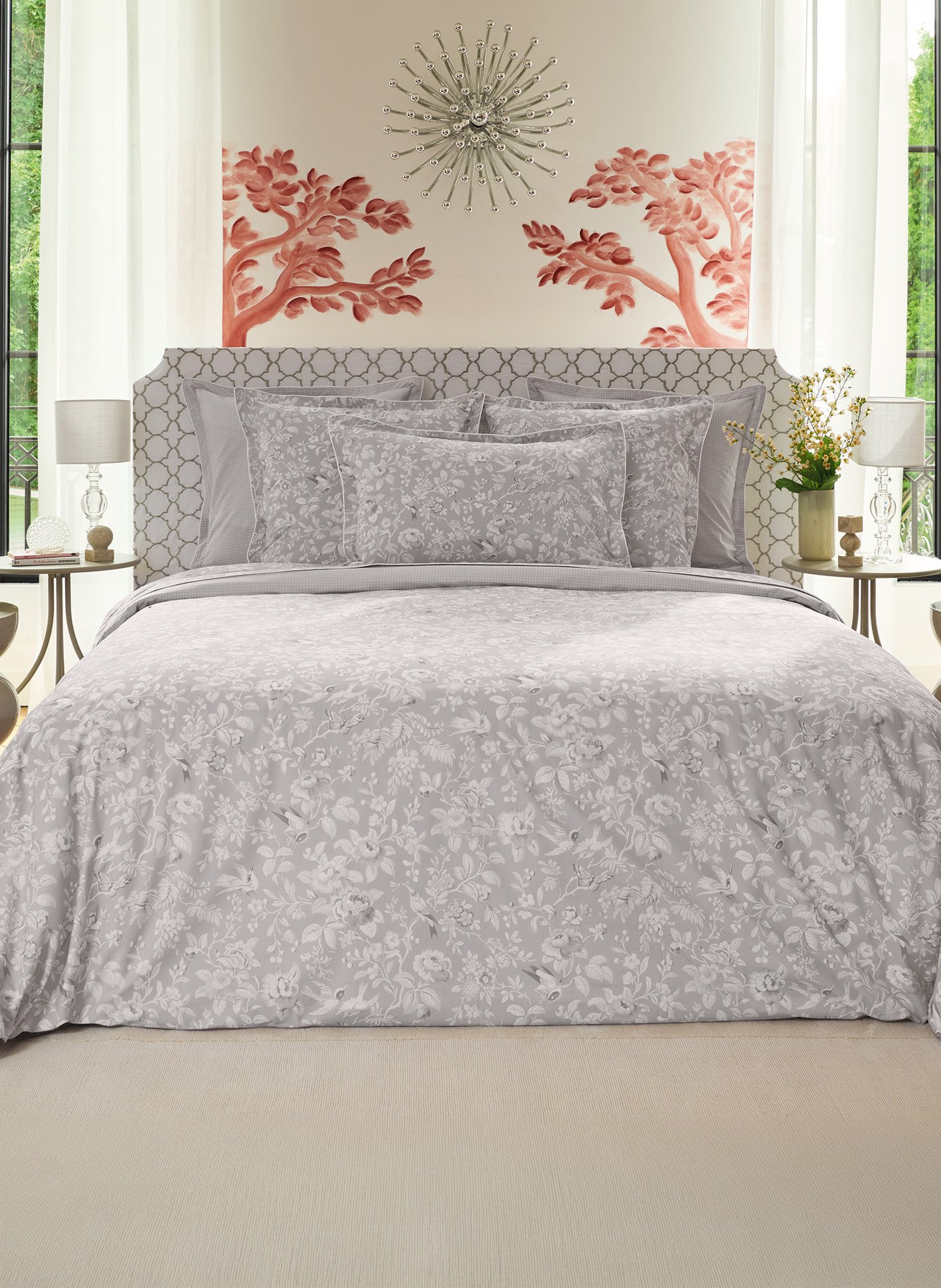 Housse de couette perle ANNE DE SOLENE Marron