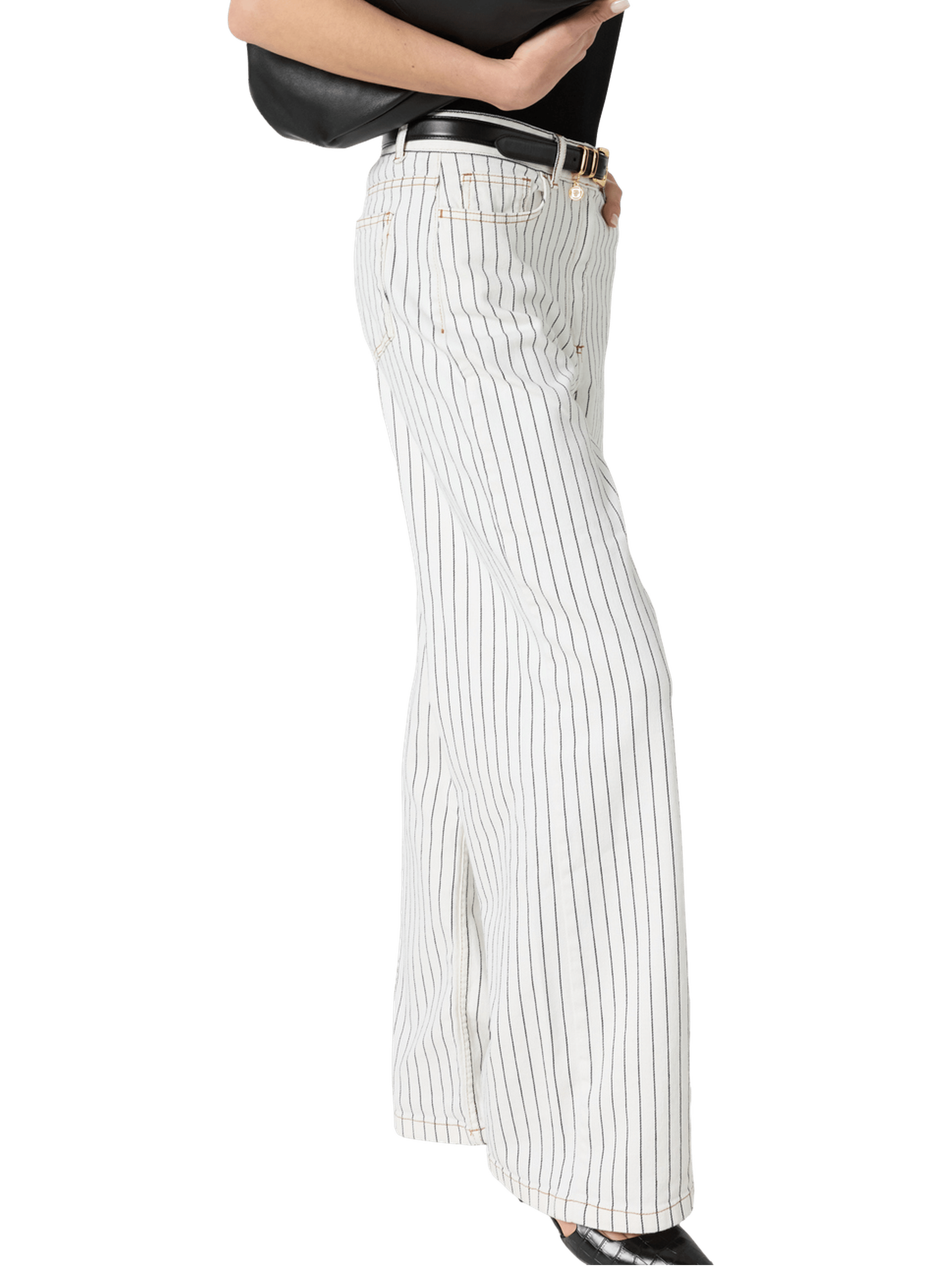 Jean large rayé - amaliah GERARD DAREL Beige