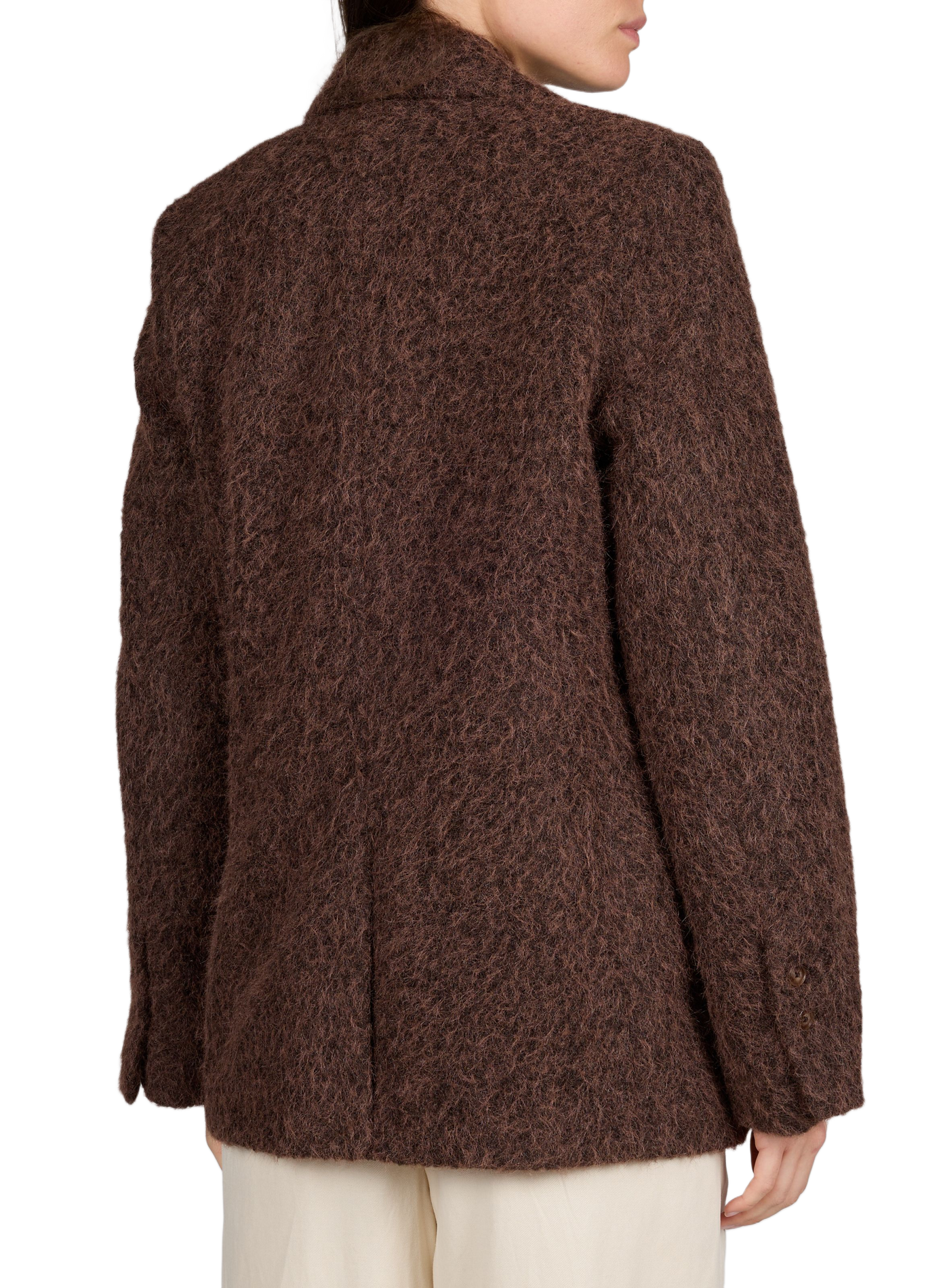 Manteau blazer texturé OBJECT Marron