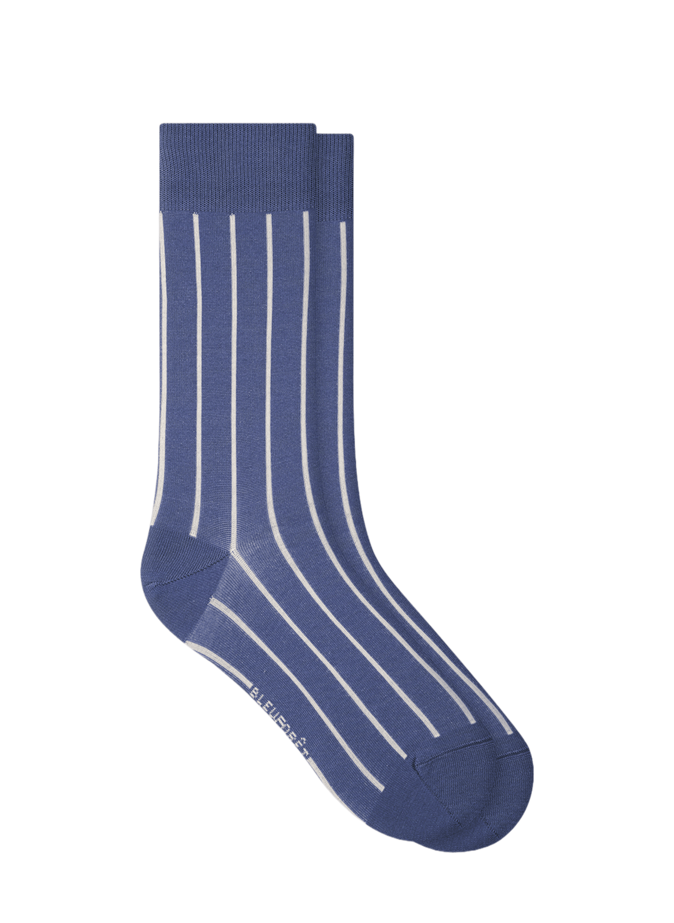 Striped mid-calf socks BLEUFORÊT Blue