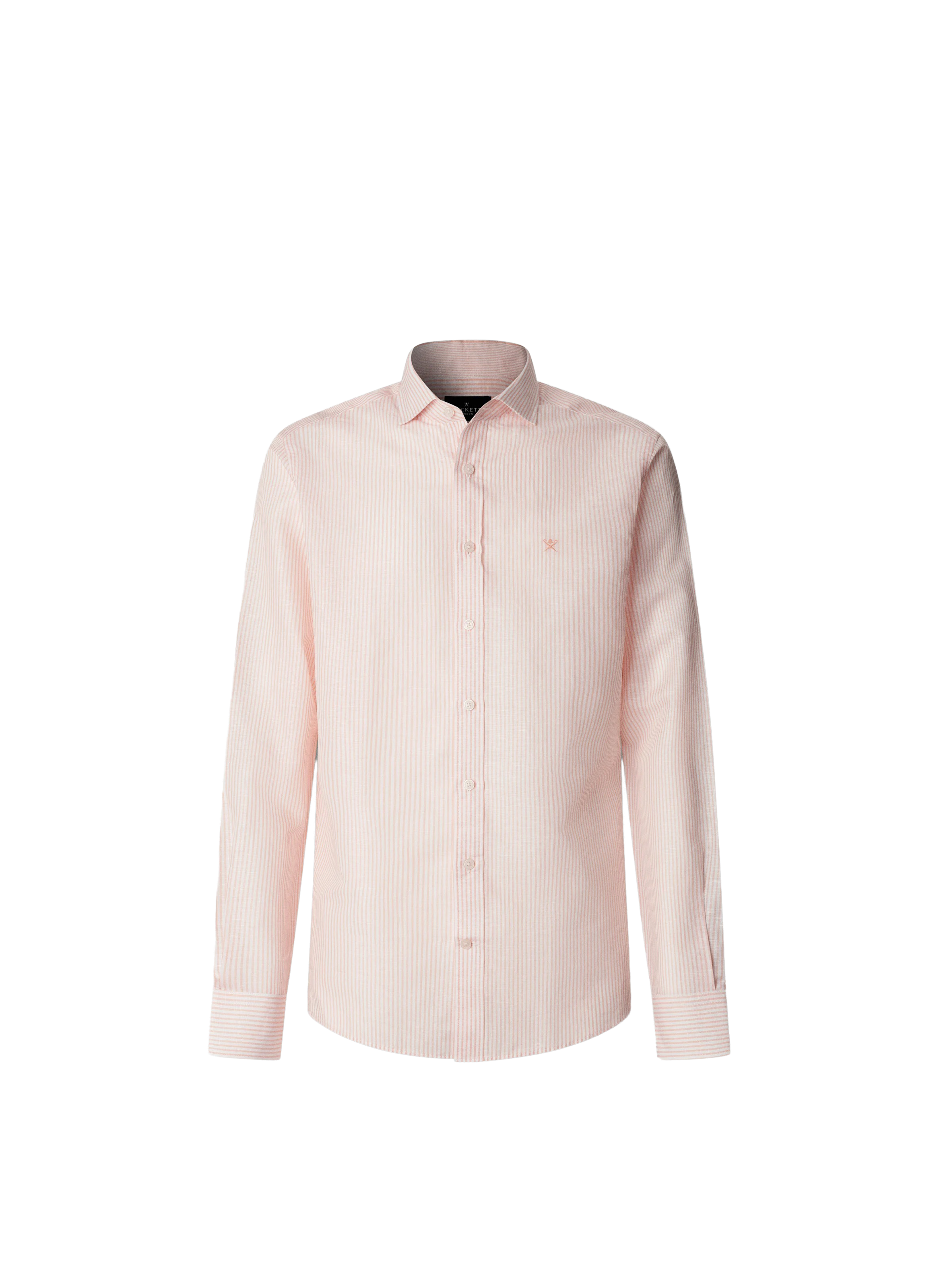 Striped linen shirt HACKETT Orange