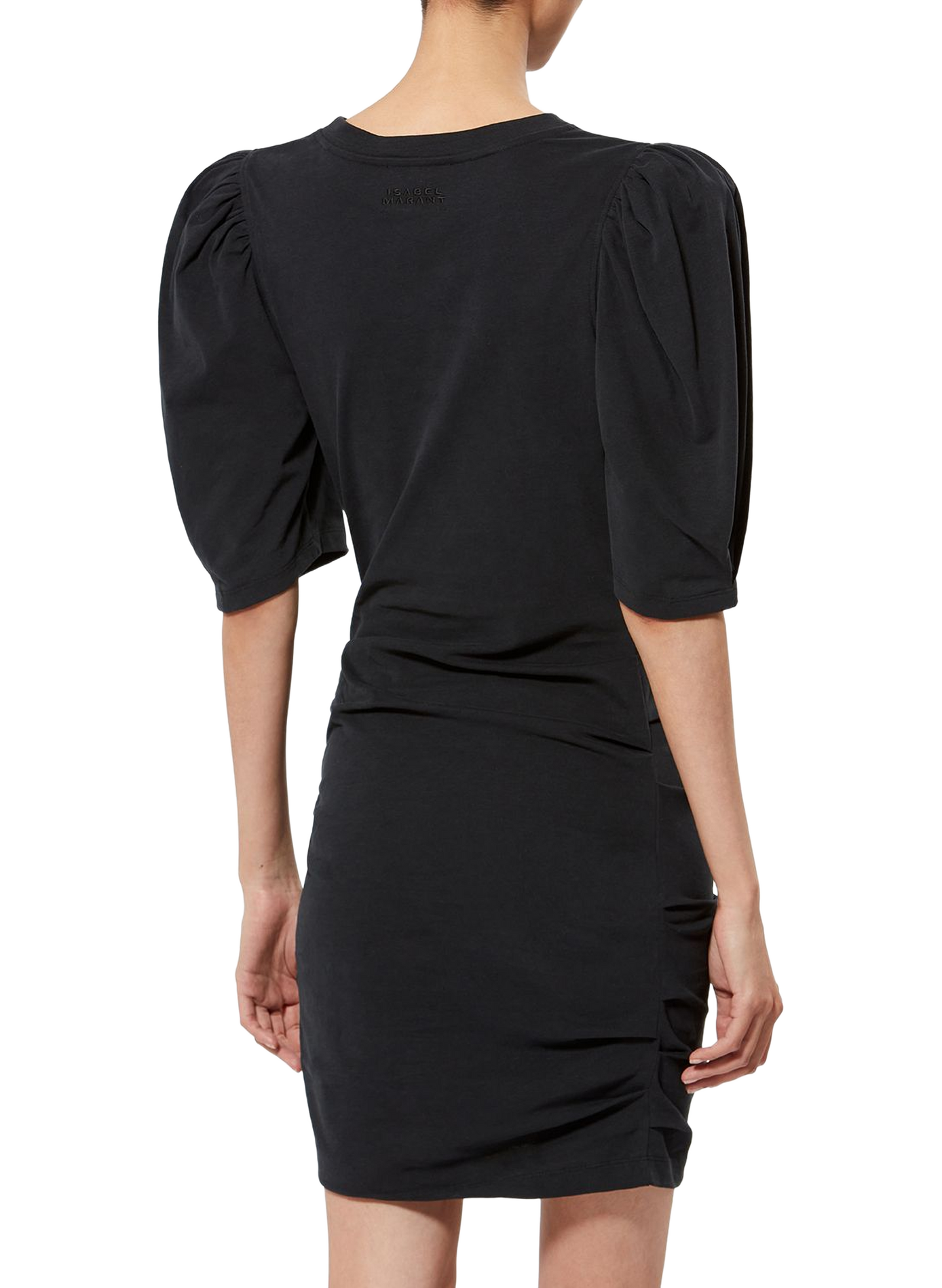 Pleated organic cotton Mylda dress ISABEL MARANT Black