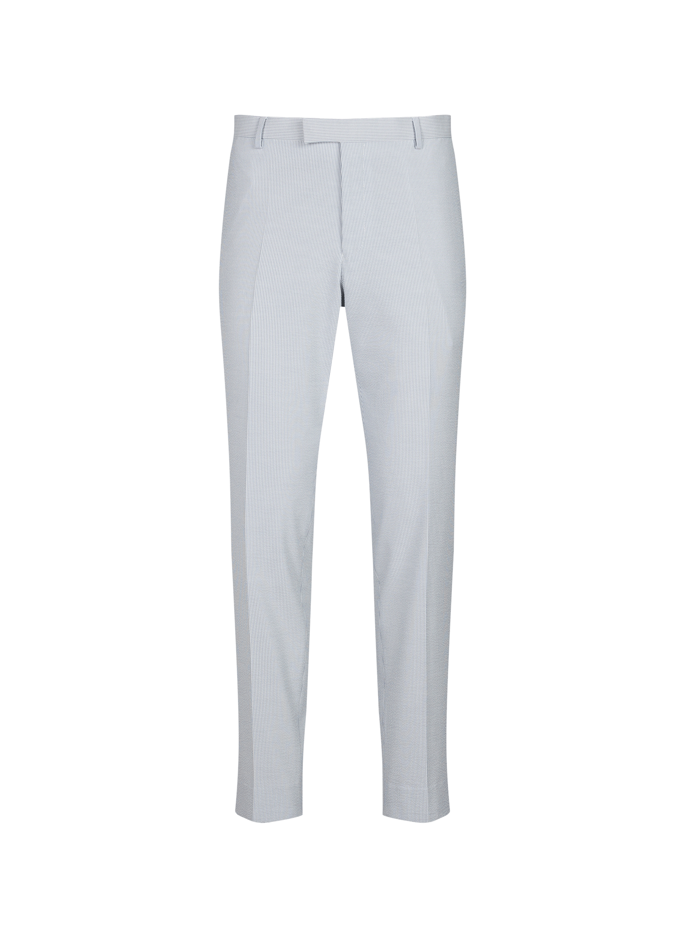 Pantalon fuselé à rayures et plis PIERRE CARDIN Bleu