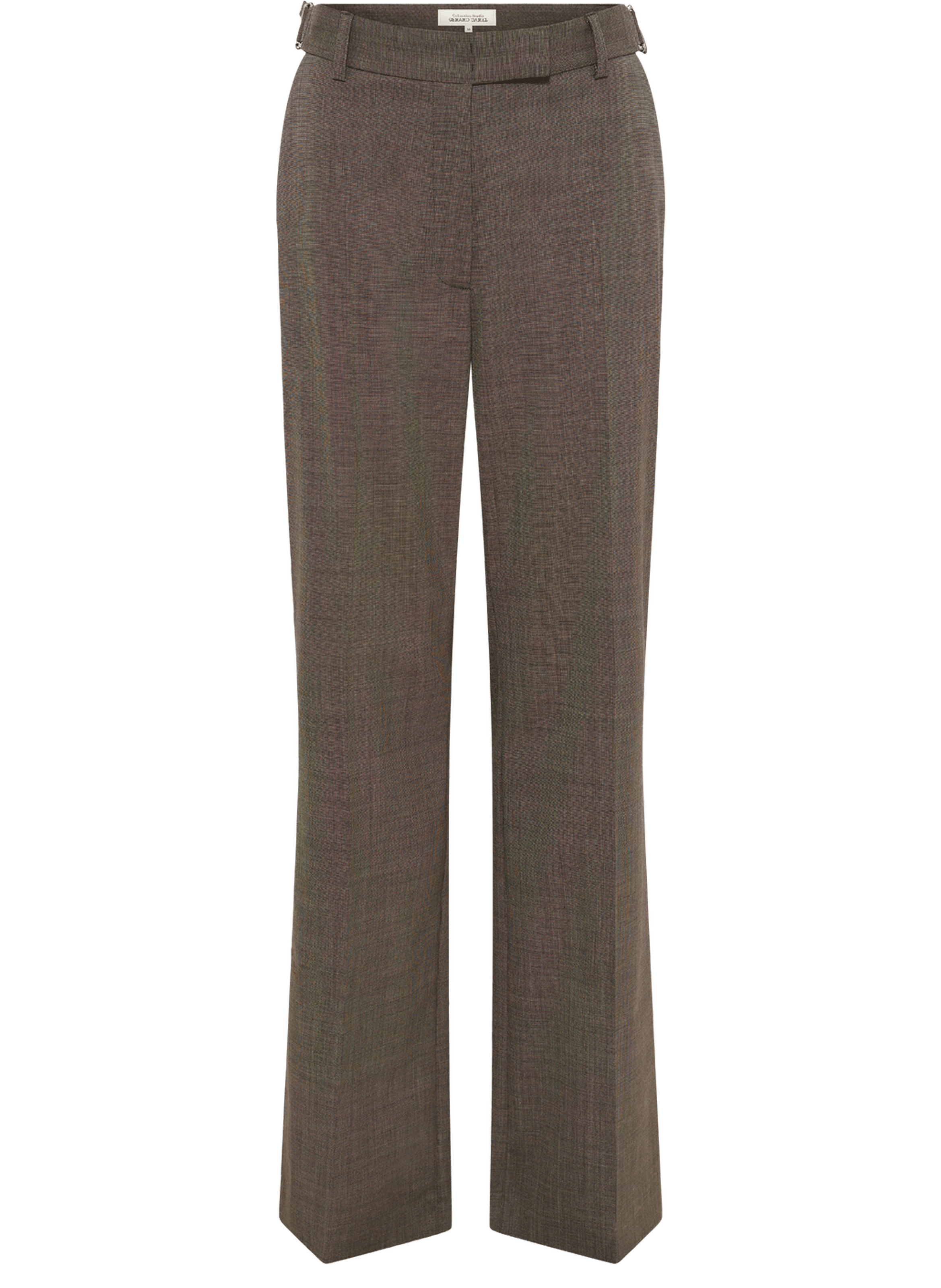 Pantalon droit imprimé fil à fil - aelya GERARD DAREL Marron