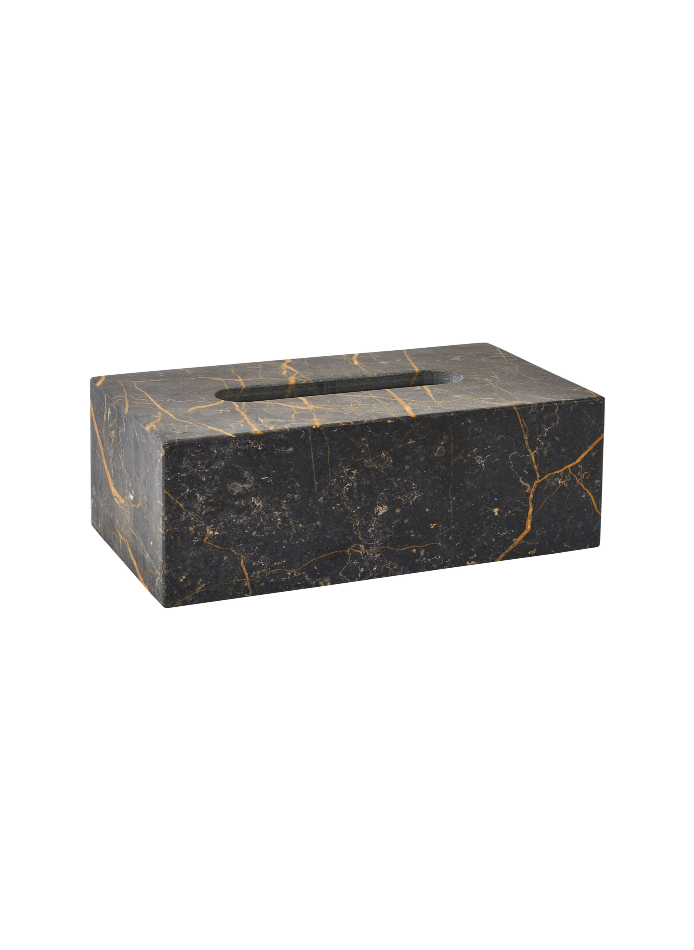 Marmor Taschentuchbox Porto AQUANOVA Schwarz