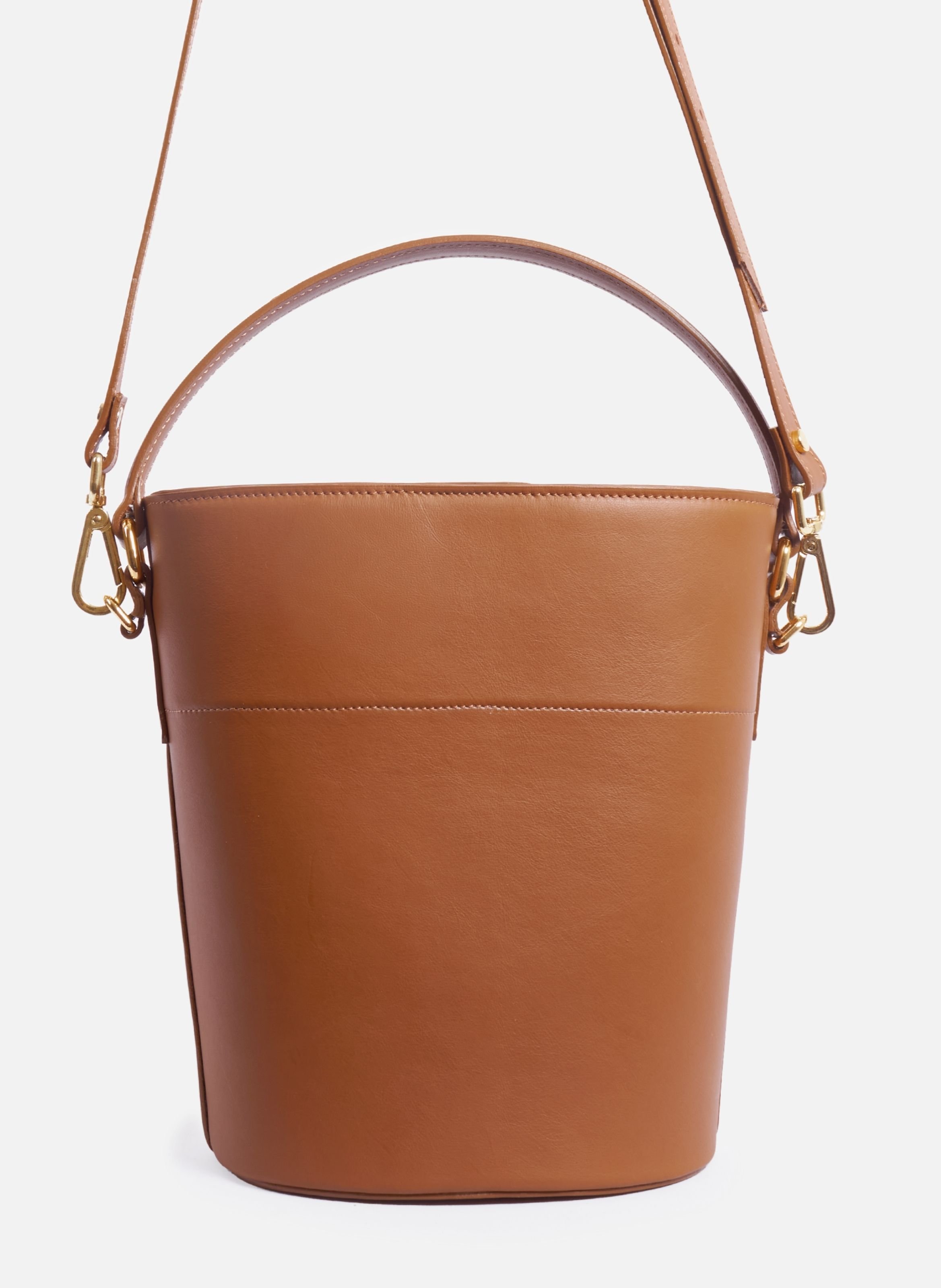 Sac seau margot cuir JULES & JENN Marron