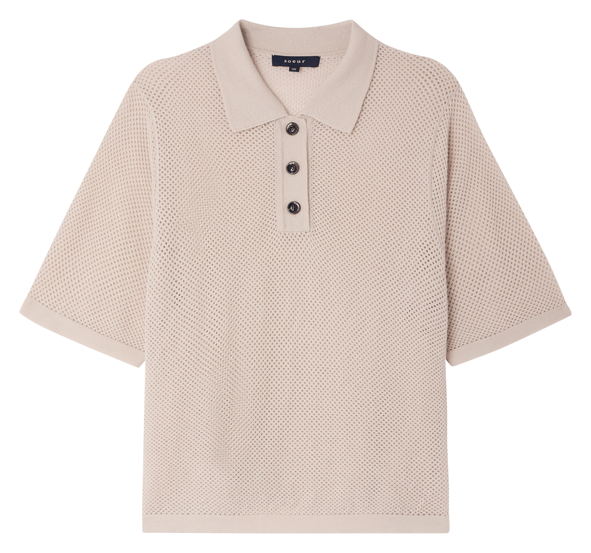 Polo en laine harvey SOEUR Blanc