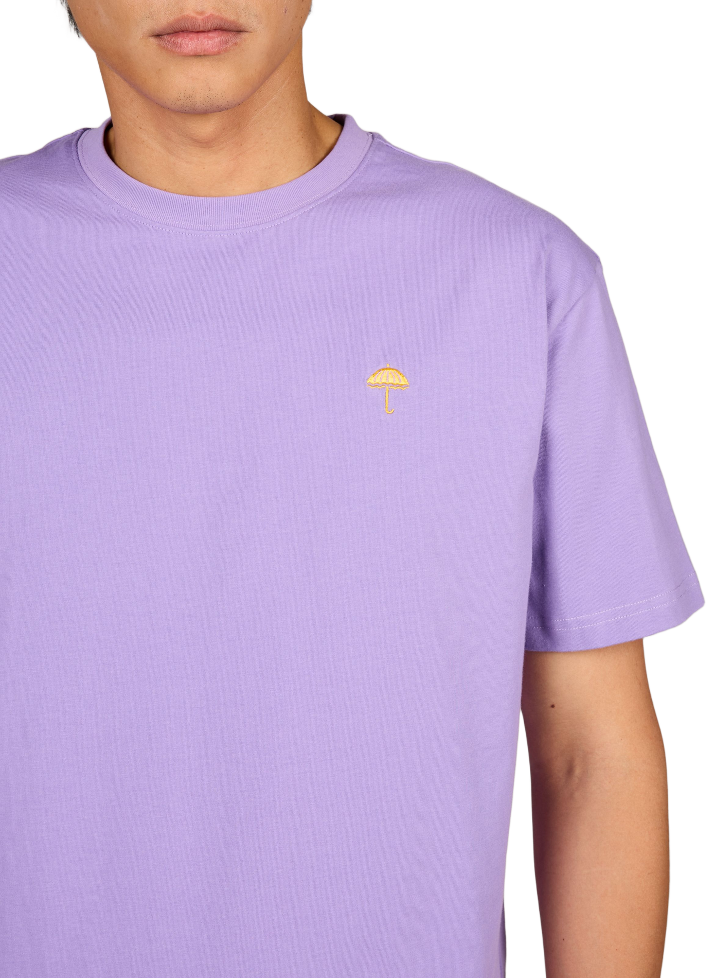 Oversized cotton T-shirt HELAS CAPS Purple
