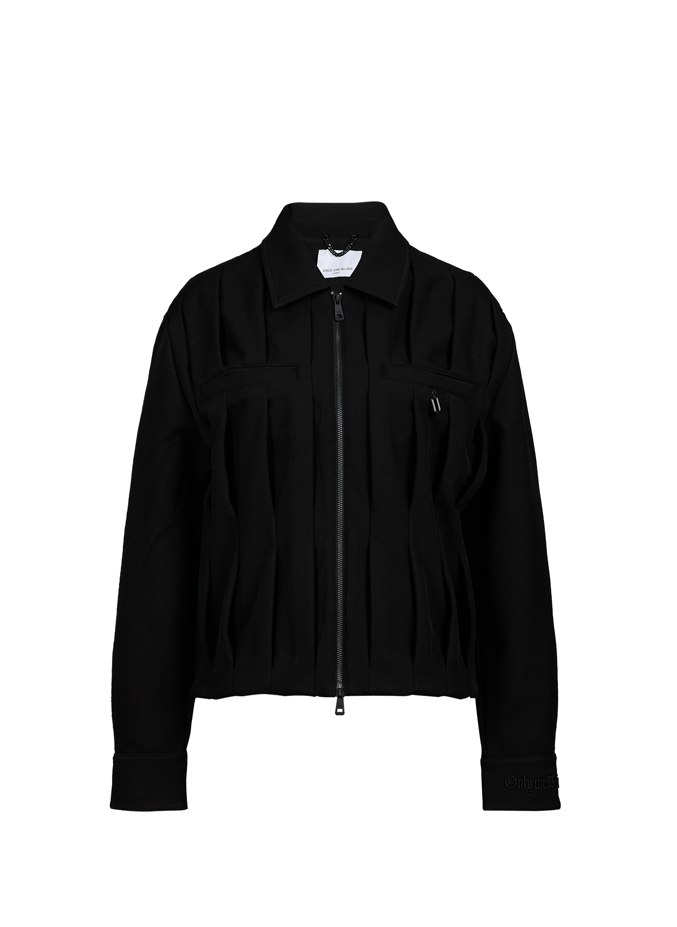 Oversized jacket with classic collar ONLY THE BLIND Black