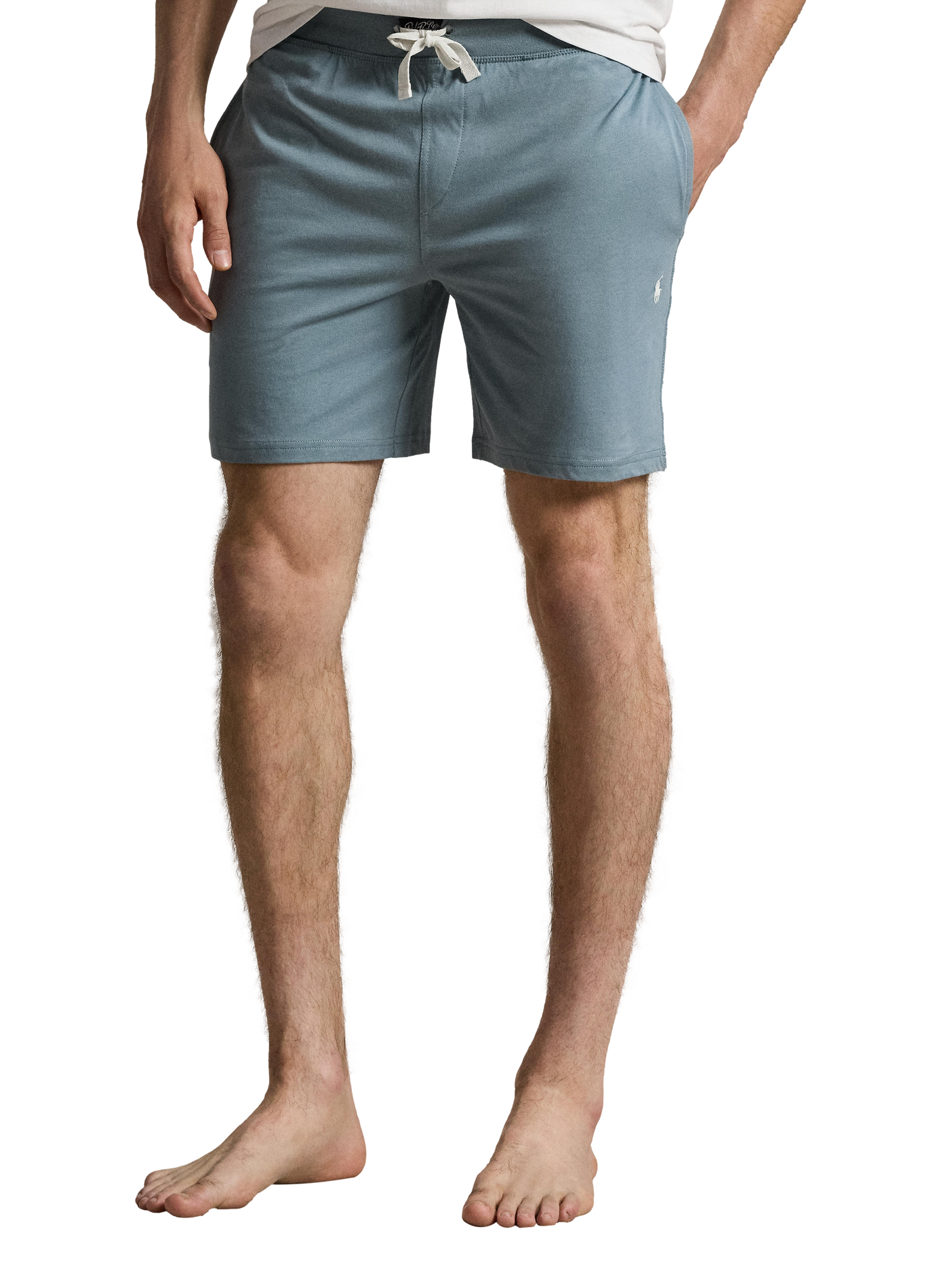 Short de nuit en coton POLO RALPH LAUREN Gris