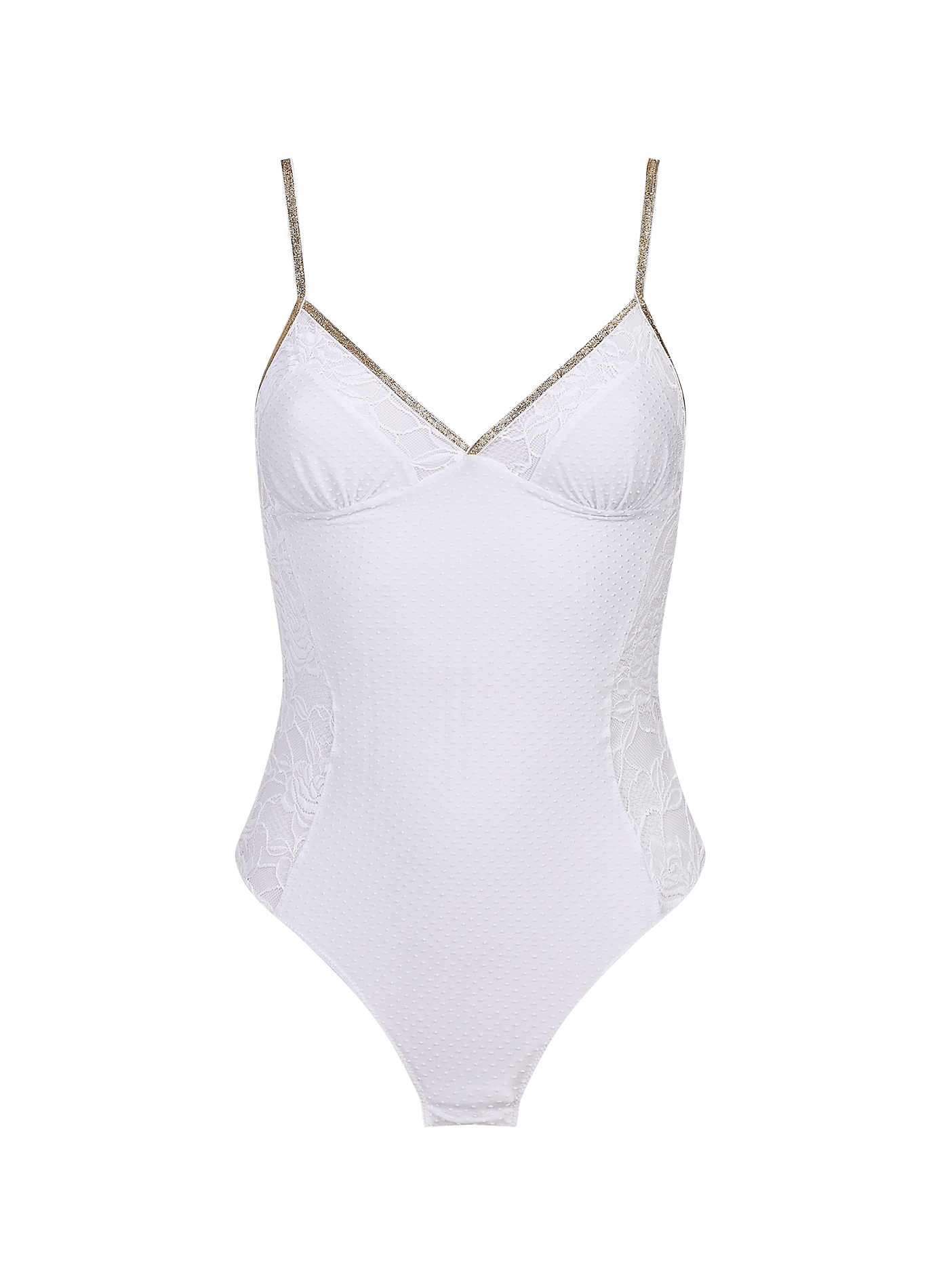 Spitzen-Trägertop LA NOUVELLE Beige
