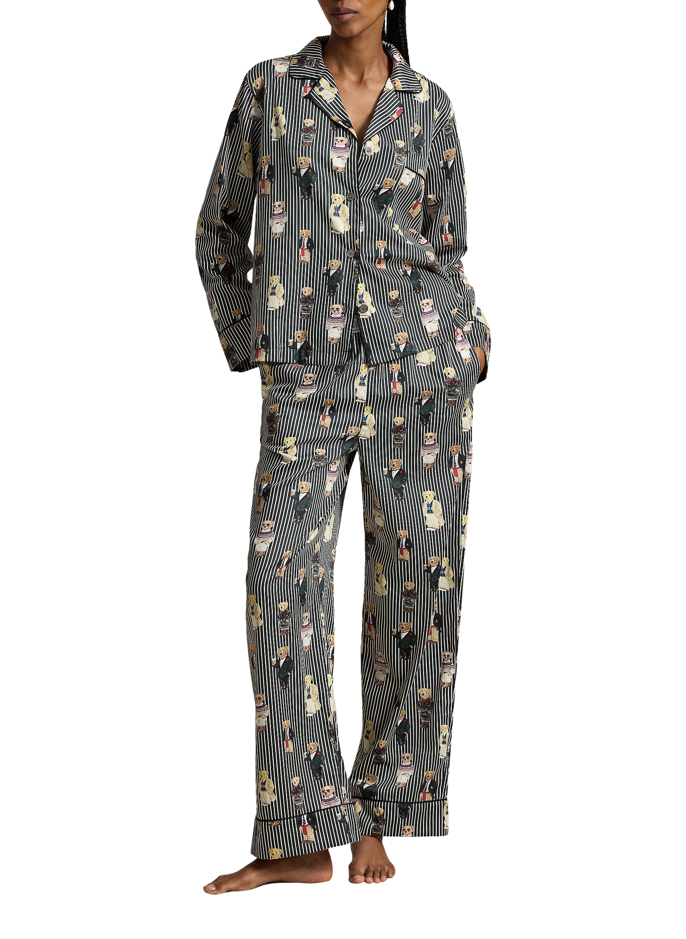 Ensemble de pyjama imprimé en coton POLO RALPH LAUREN Rouge
