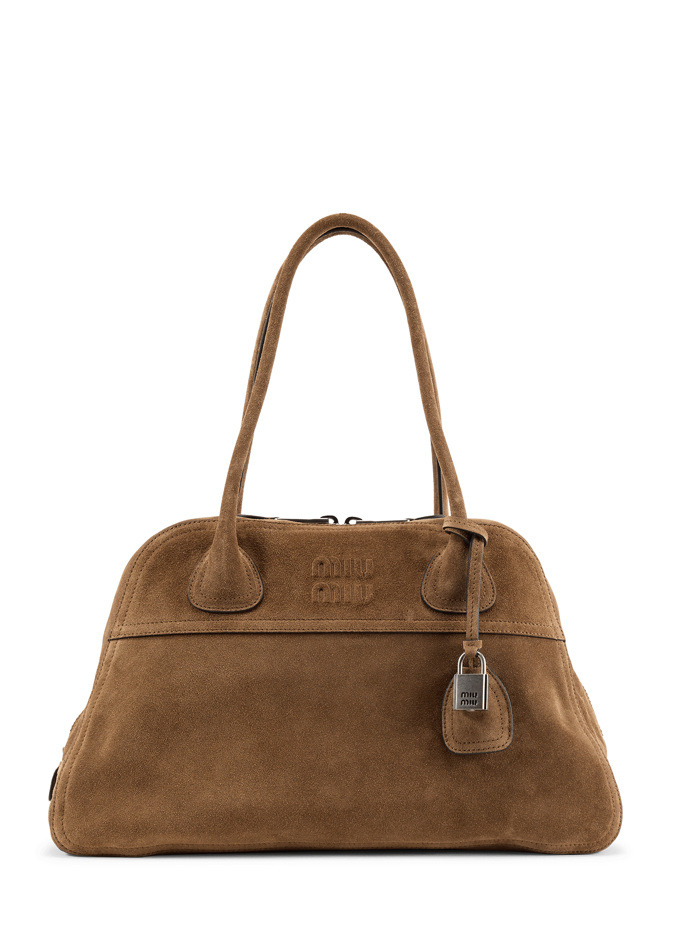 Vivant-tas van suèdeleer MIU MIU Bruin